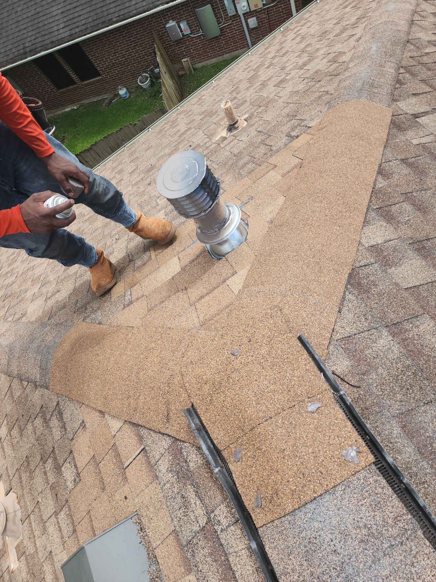 Hail Damage using Owen's Corning Duration (Lifetime) Shingles by Roof Repair Services LLC