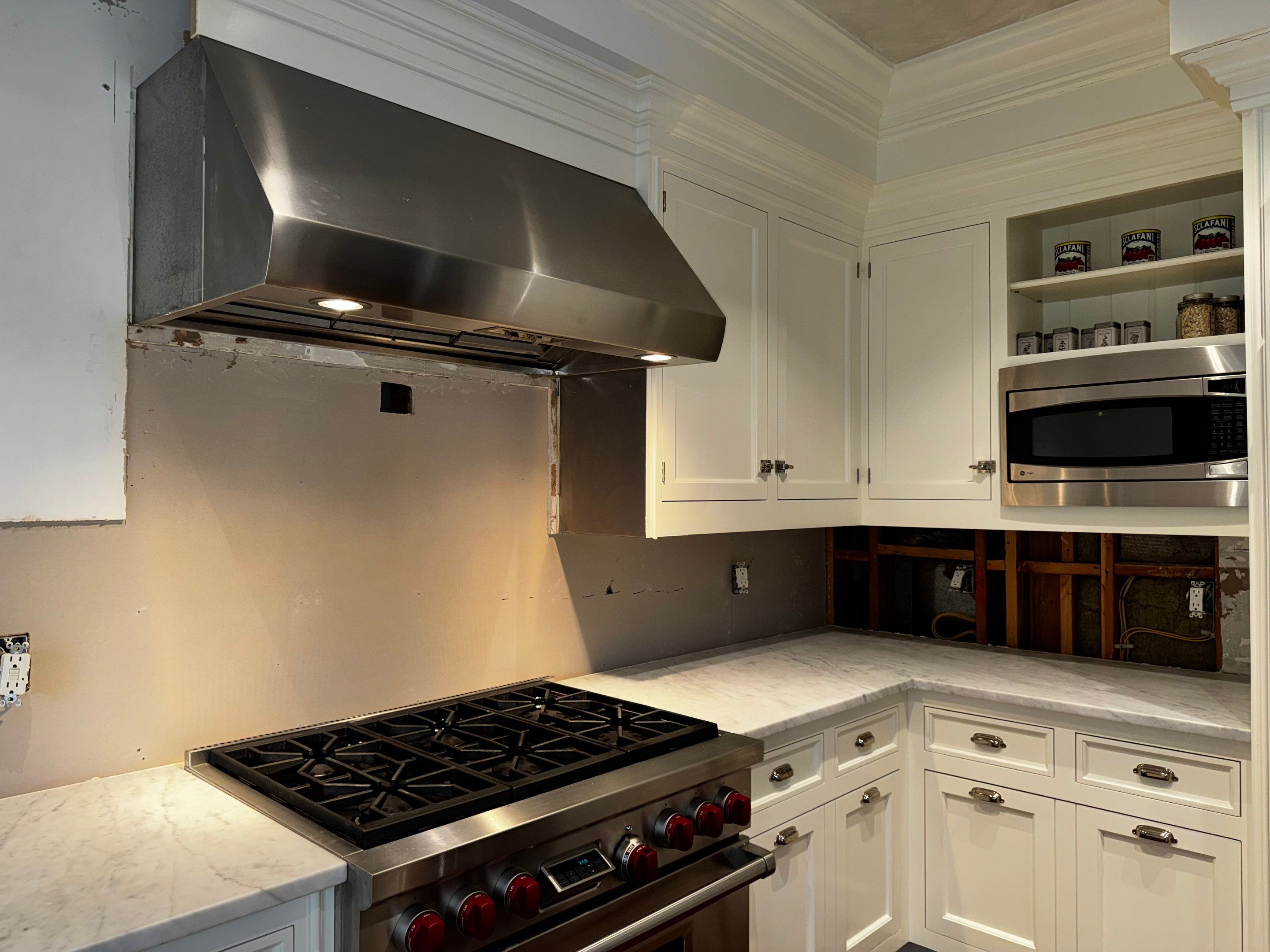 Water Damage Repairs in Luxury Kitchen and Primary Bathroom by Fox Hill Luxury Real Estate Services