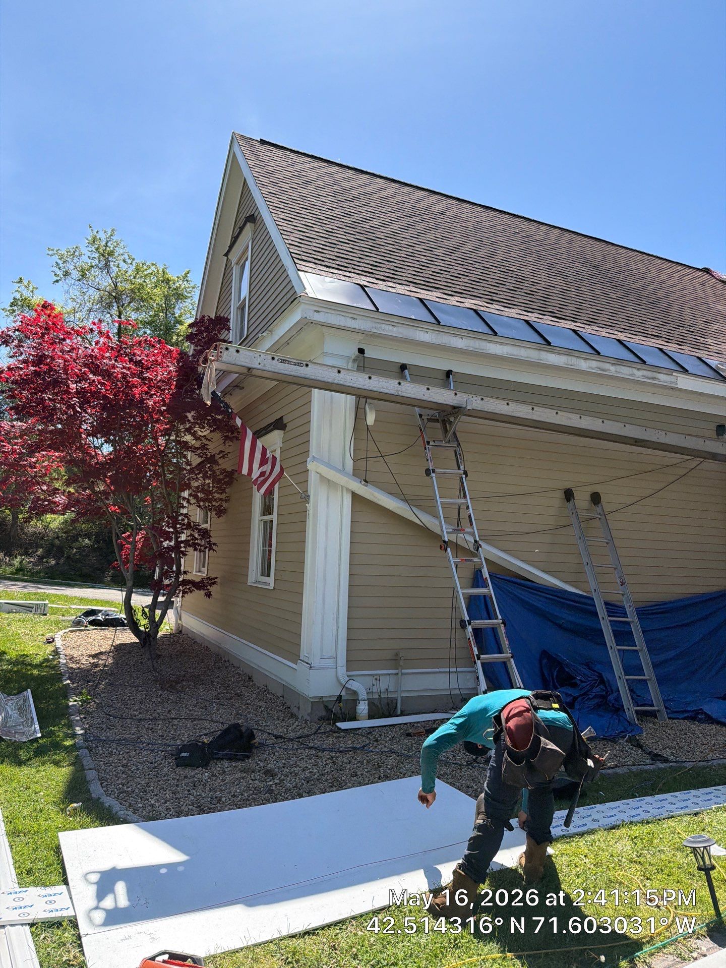 Ice Dam Remediation + EPDM Waterproofing + PVC Trim Restoration by Mighty Dog Roofing of Greater Middlesex County