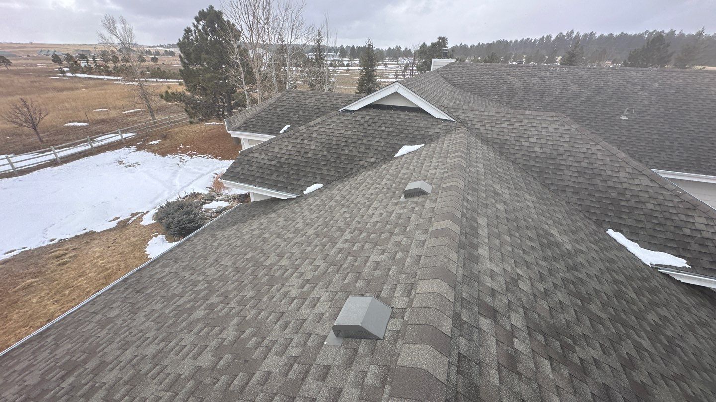 Residential Roofing Installation using Atlas Pinnacle Impact Weathered Wood by Blue Peaks Roofing LLC 