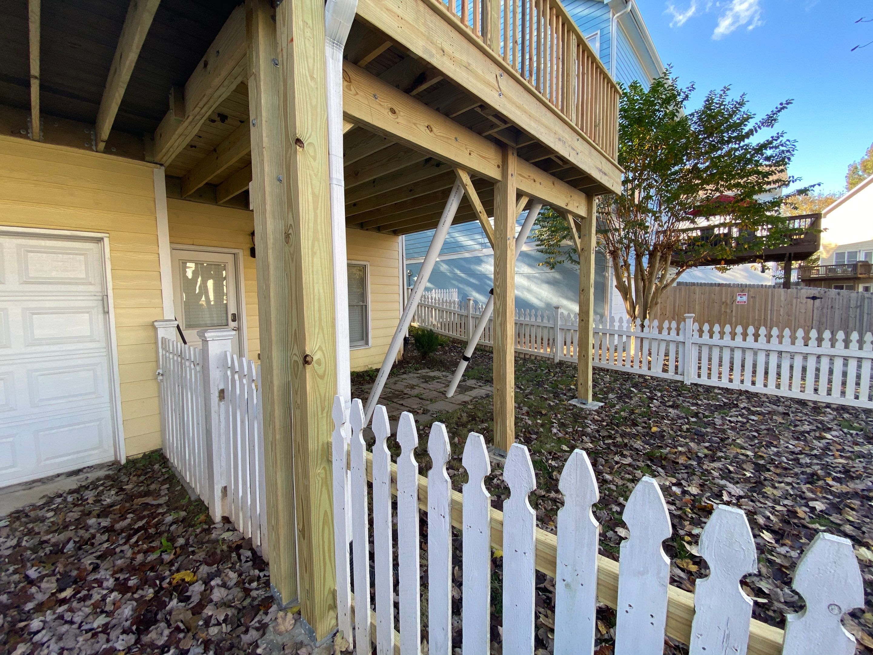Elevated Pressure-Treated Deck and Screened Porch Build in Atlanta by Swift Home Renovations