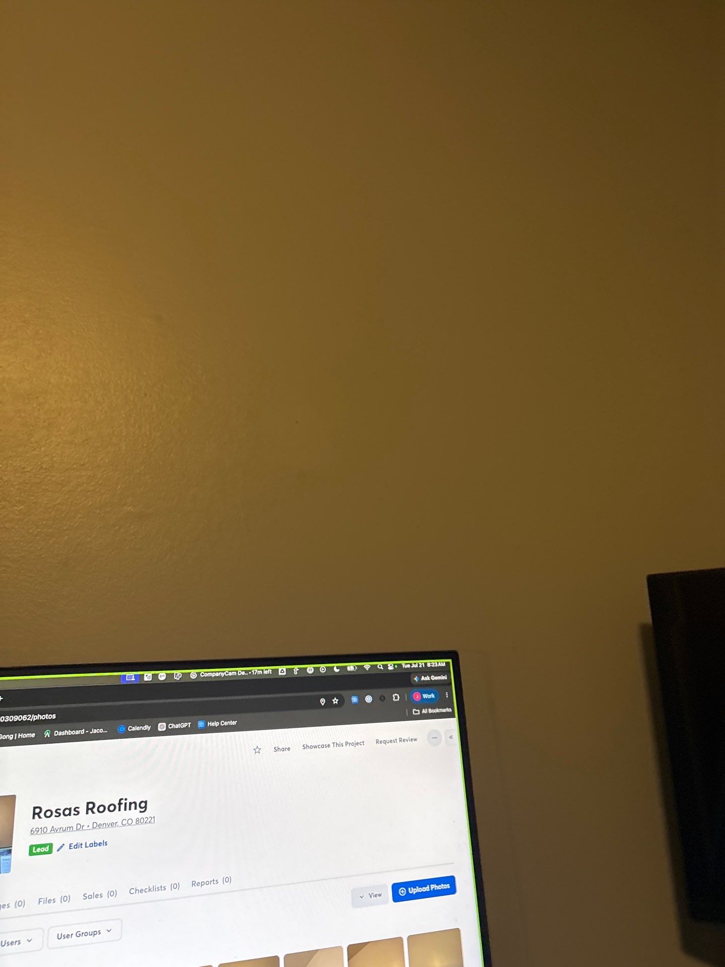 Interior Drywall Patching and Ceiling Repair in Denver by CompanyCam Sales Demo
