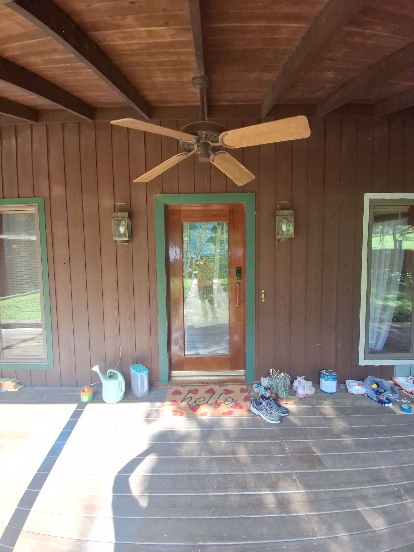 Careful Stain Work & Fresh Color on Unique Property Tyler, TX by Quality Coats Painting