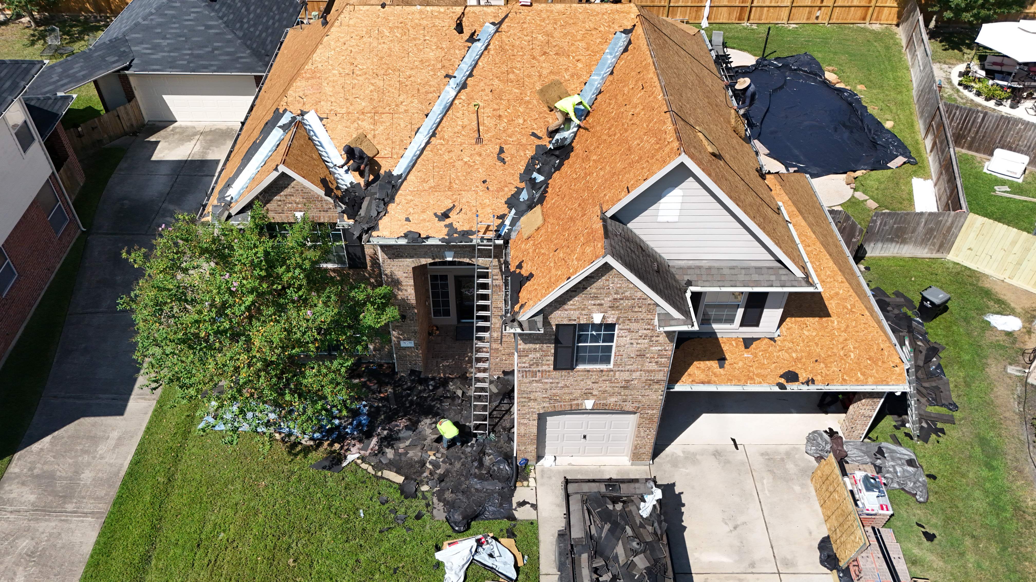 Poolside Home Roof Replacement — Spring, TX by PL Roofing & SB Roofing, LLC.