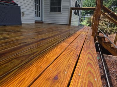 Deck using Wood Sealant