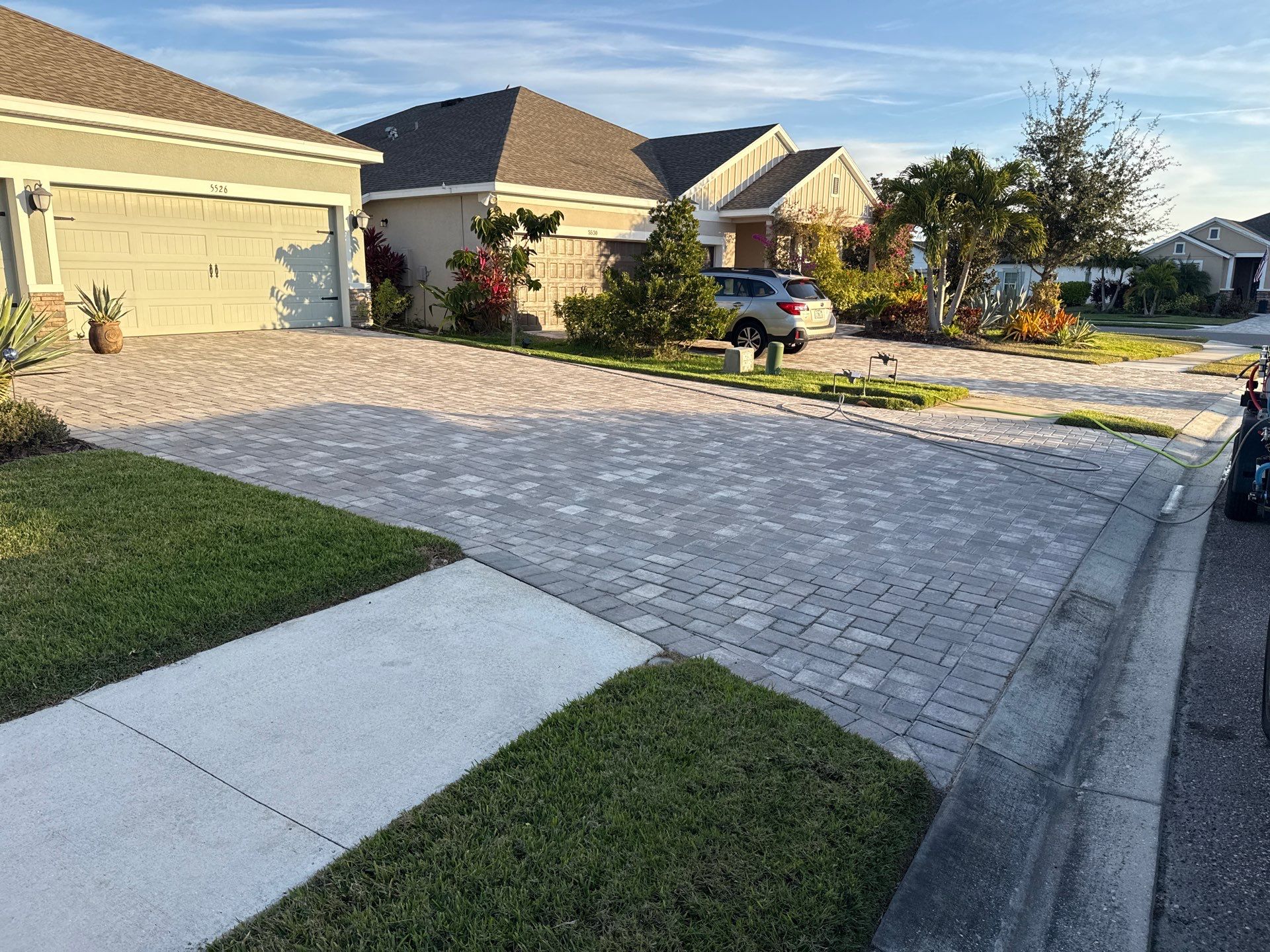 One-Story House Wash & Driveway Cleaning in Trevesta – Palmetto, FL by Sunshine AquaWash