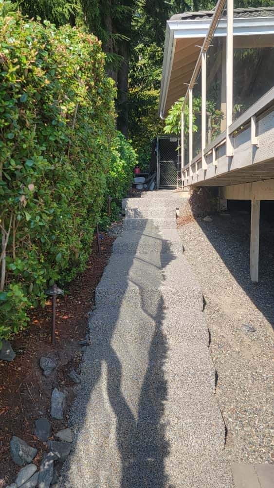 Walkway and Stairs in Monticello Vuba  by Concrete Coating Experts Inc.