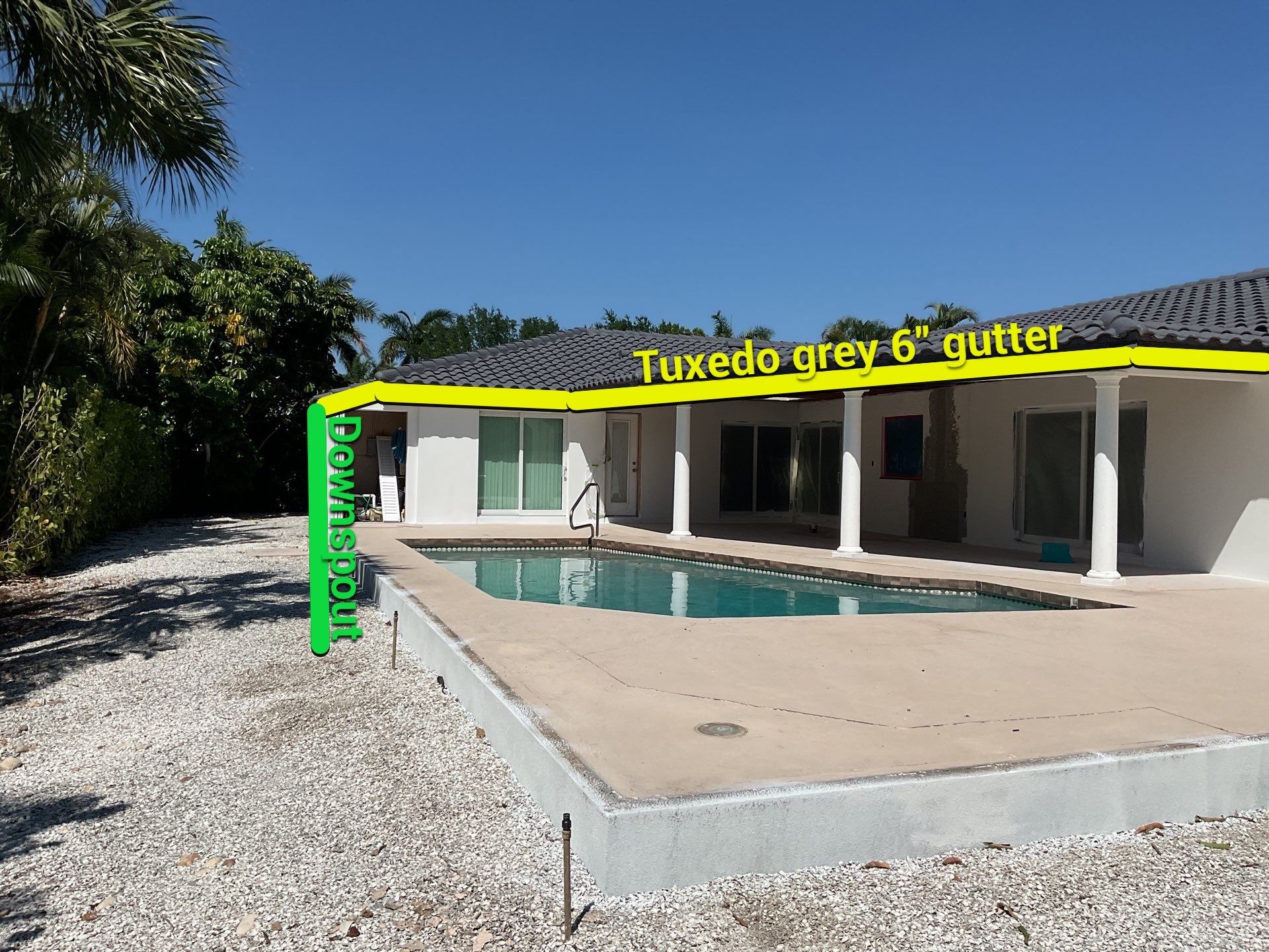 6 Inch Seamless Gutters using bronze gutters in Sarasota FL by Gutter Professors