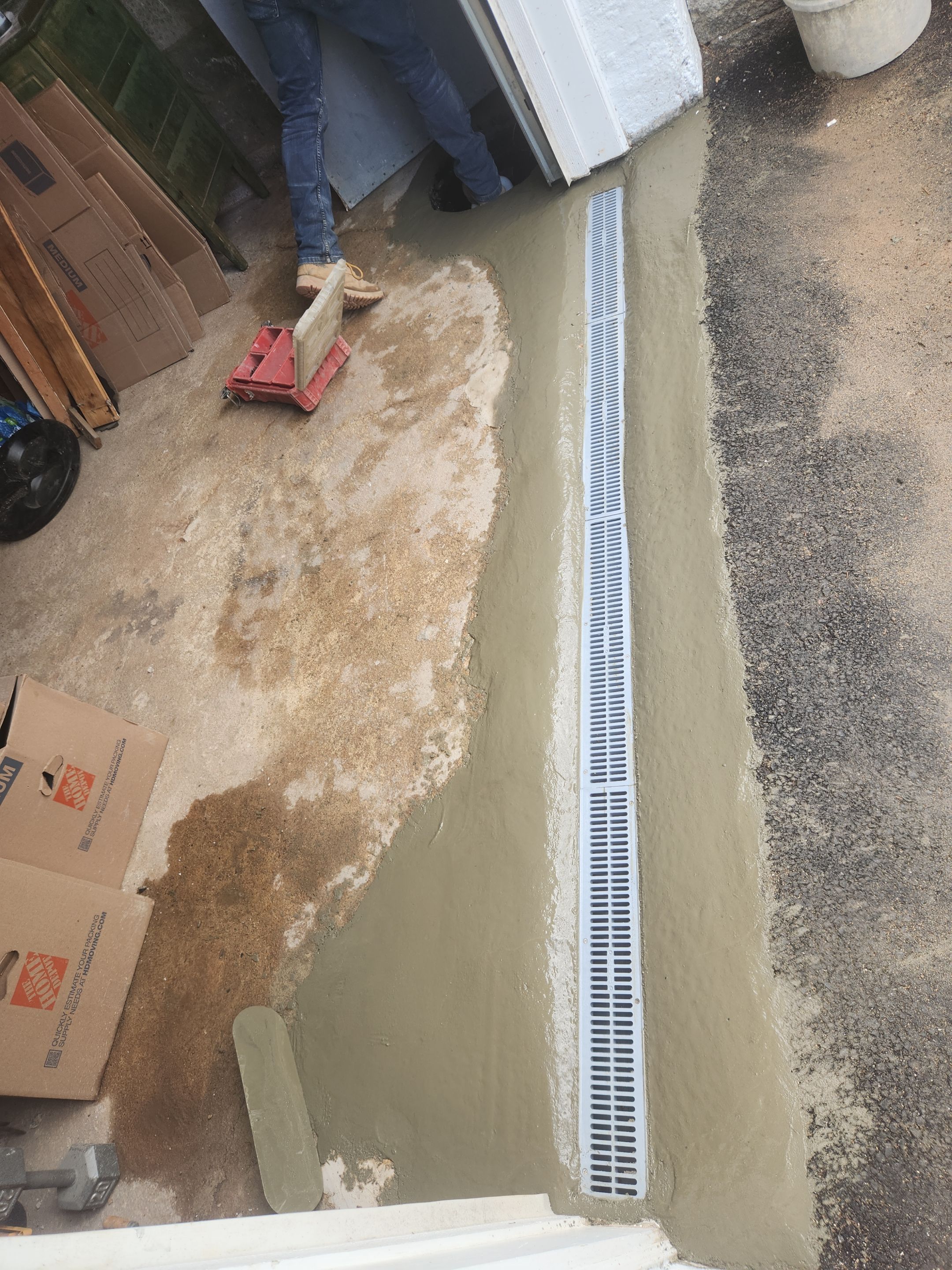 Interior French Drain West Orange NJ by Pure Service Pro, LLC 
