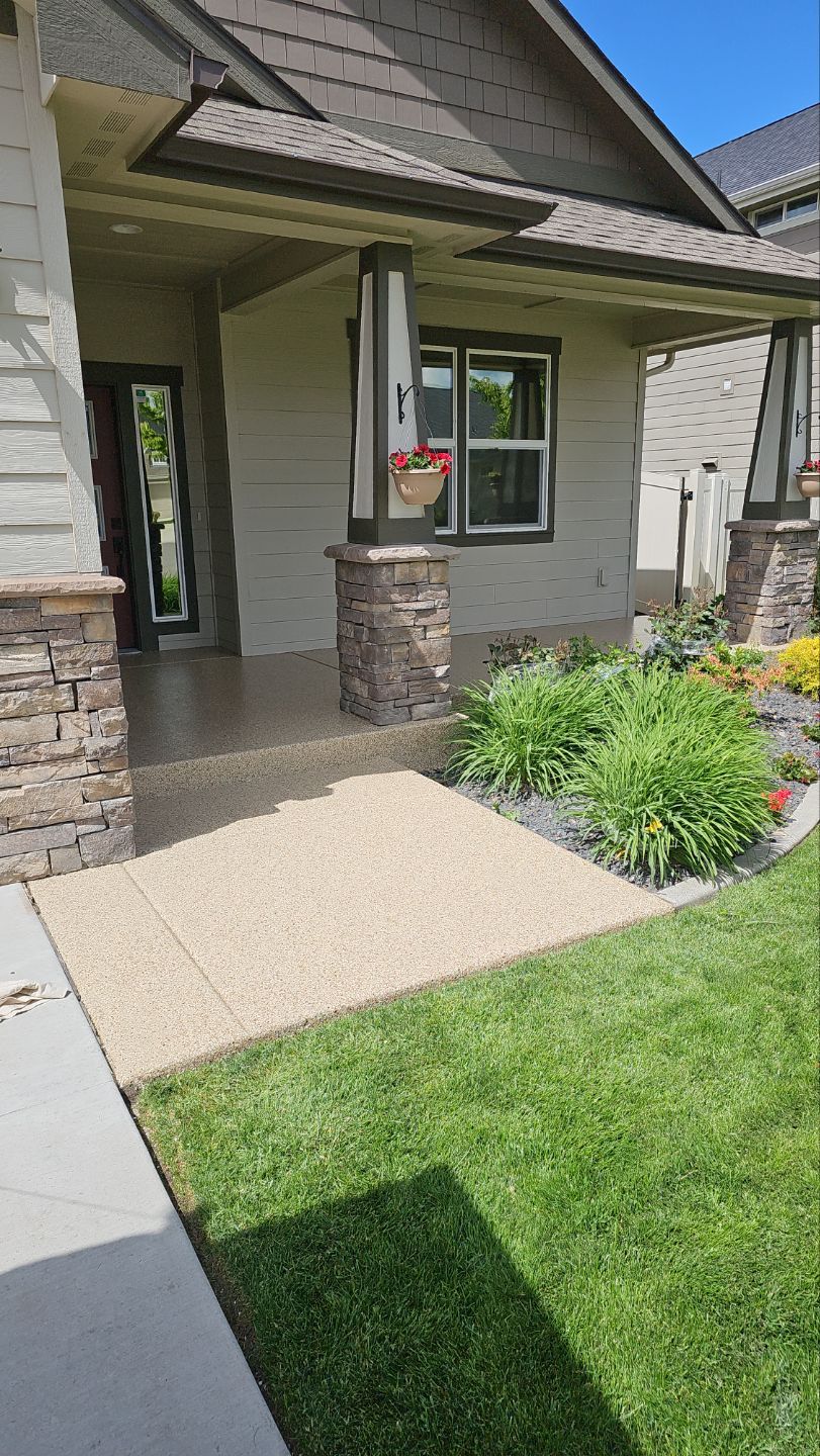 Patio Transformation using Pecan by Croc Coatings, LLC
