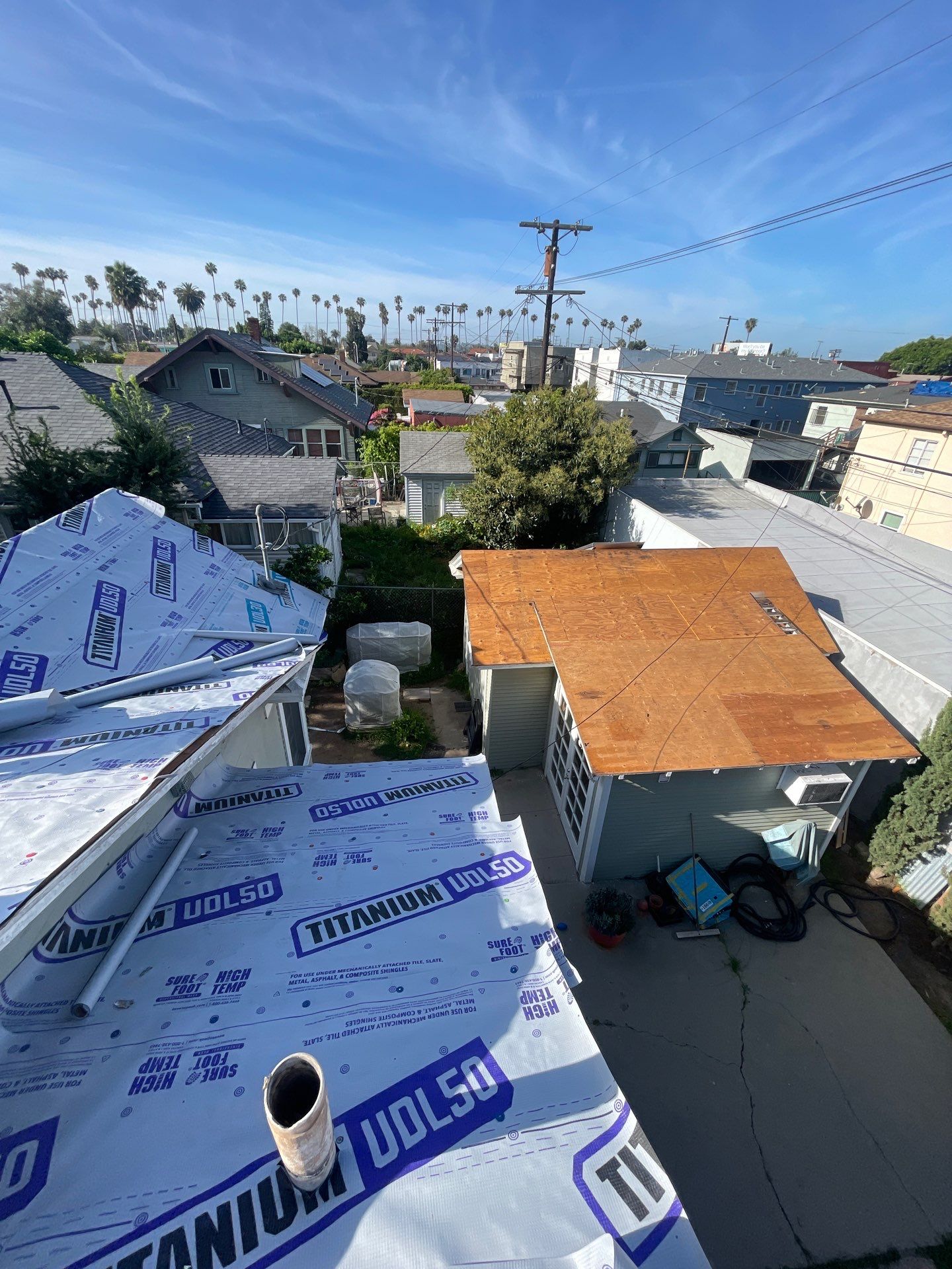 Residential project in Mid-City Los Angeles by Hull Brothers Roofing