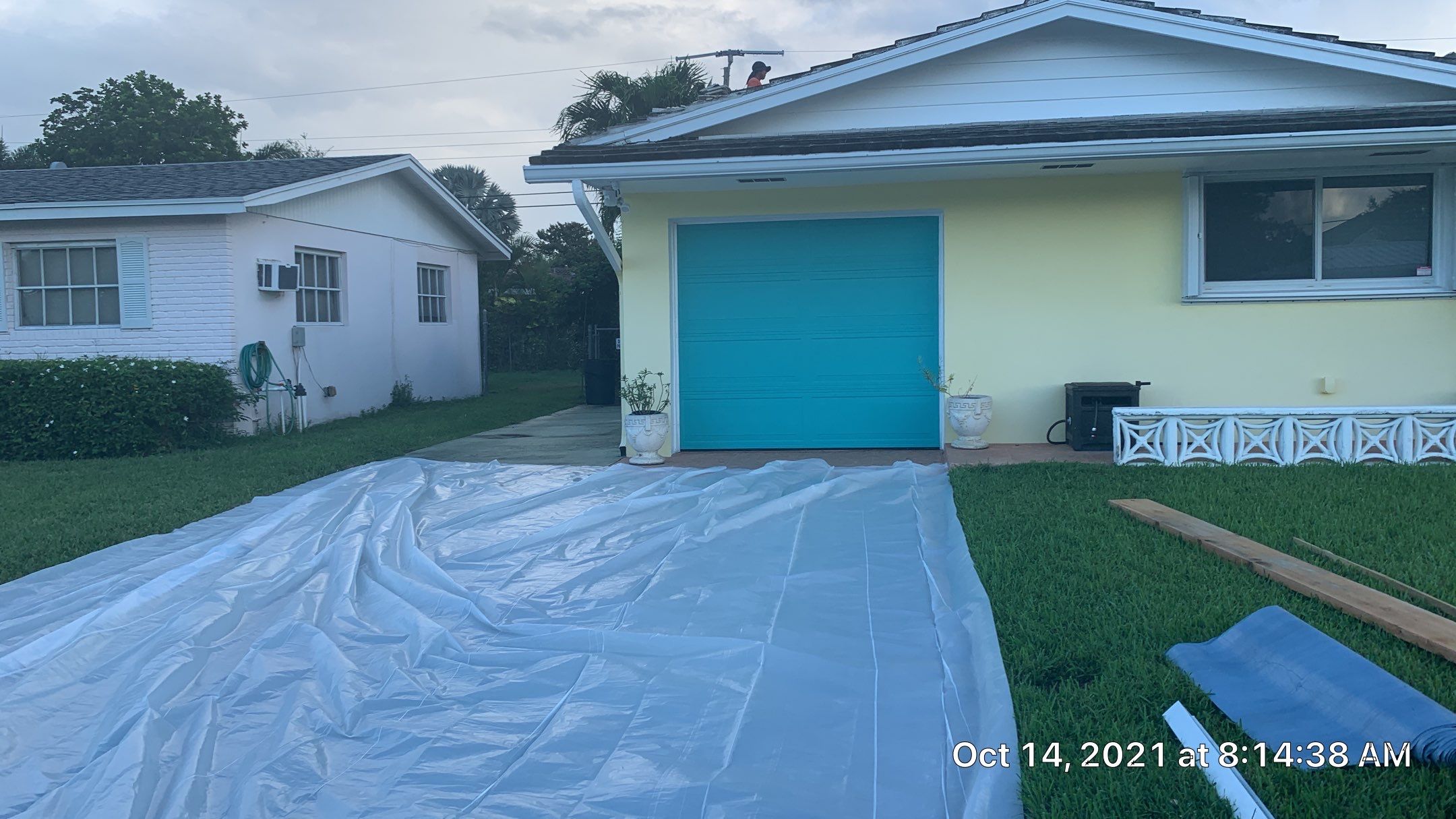 Residential Roofing Installation using 1" Nail strip metal roof by BLUES BROTHERS ROOFING