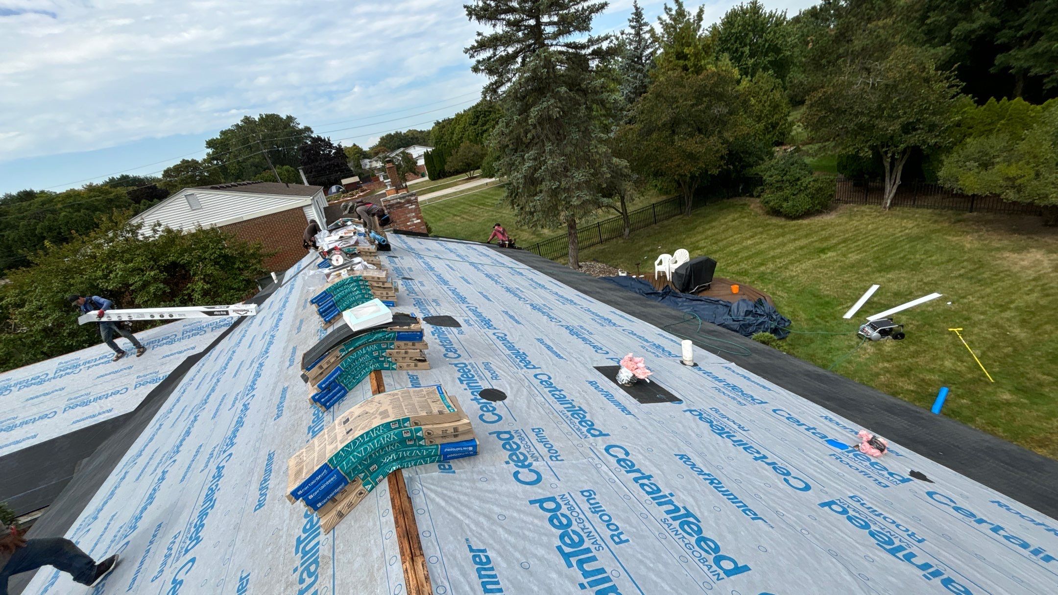 Roof Replacement using CertainTeed Landmark by 180 Contractors
