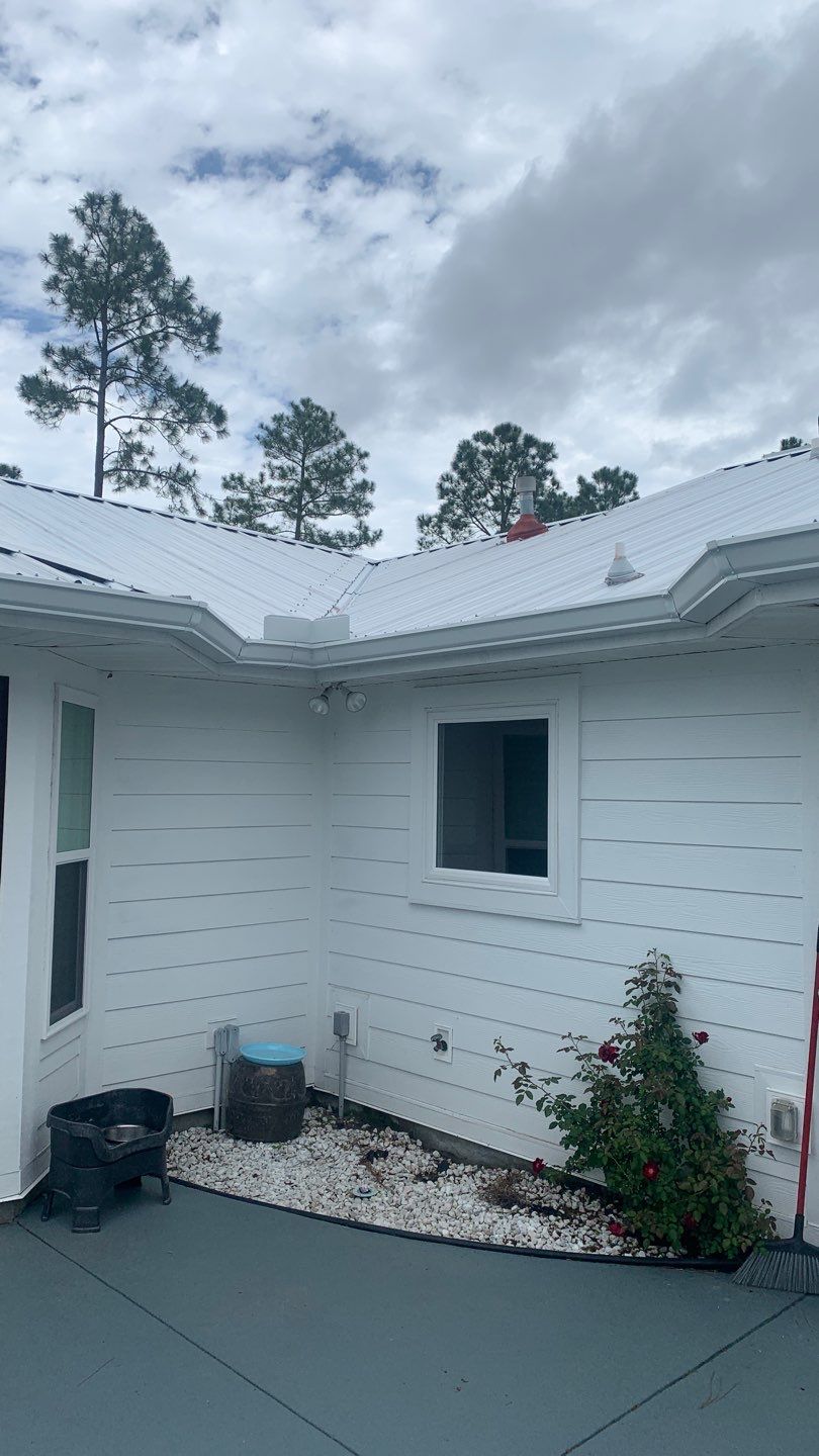 Gutter Installation Using White K-Style Gutters by Gutter Professors