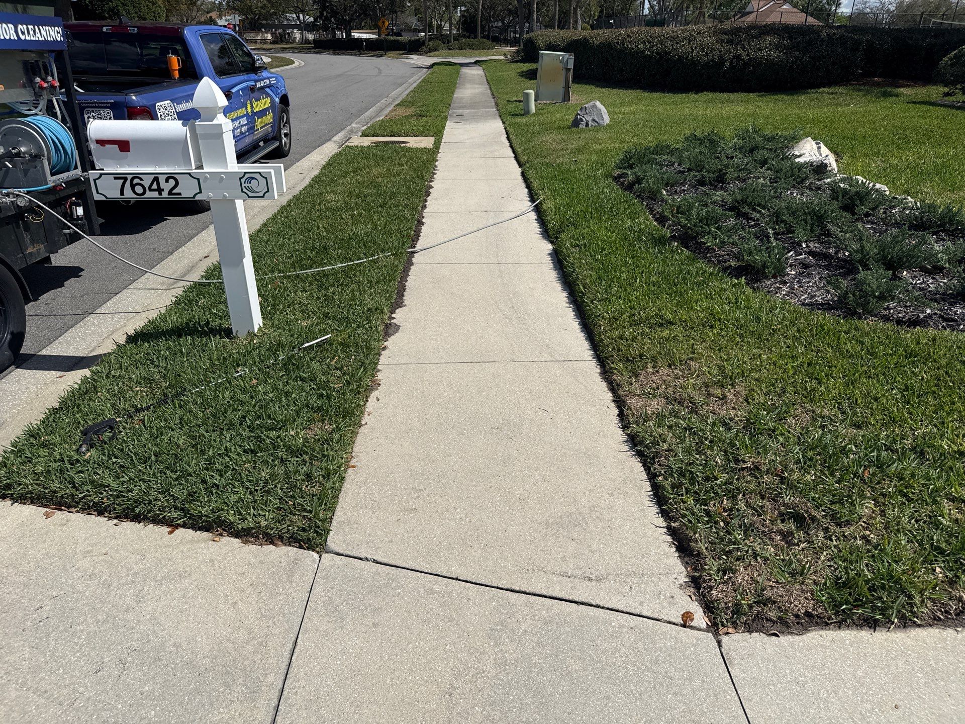 Painted Pool Deck, Pool Cage & Exterior Surface Cleaning in Creekwood – Bradenton, FL by Sunshine AquaWash