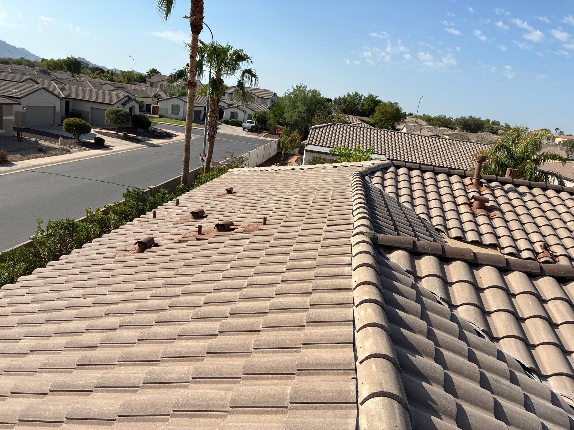 Tile Reset using Concrete Tiles in Chandler AZ by Weather-Tite Roofing