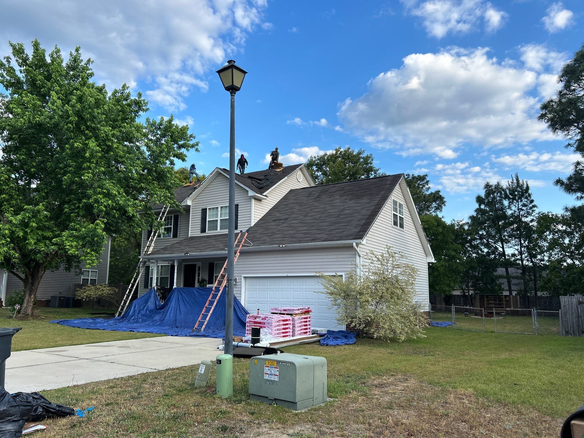 Residential Roofing Installation using Owens Corning by Karcher Roofing & Construction