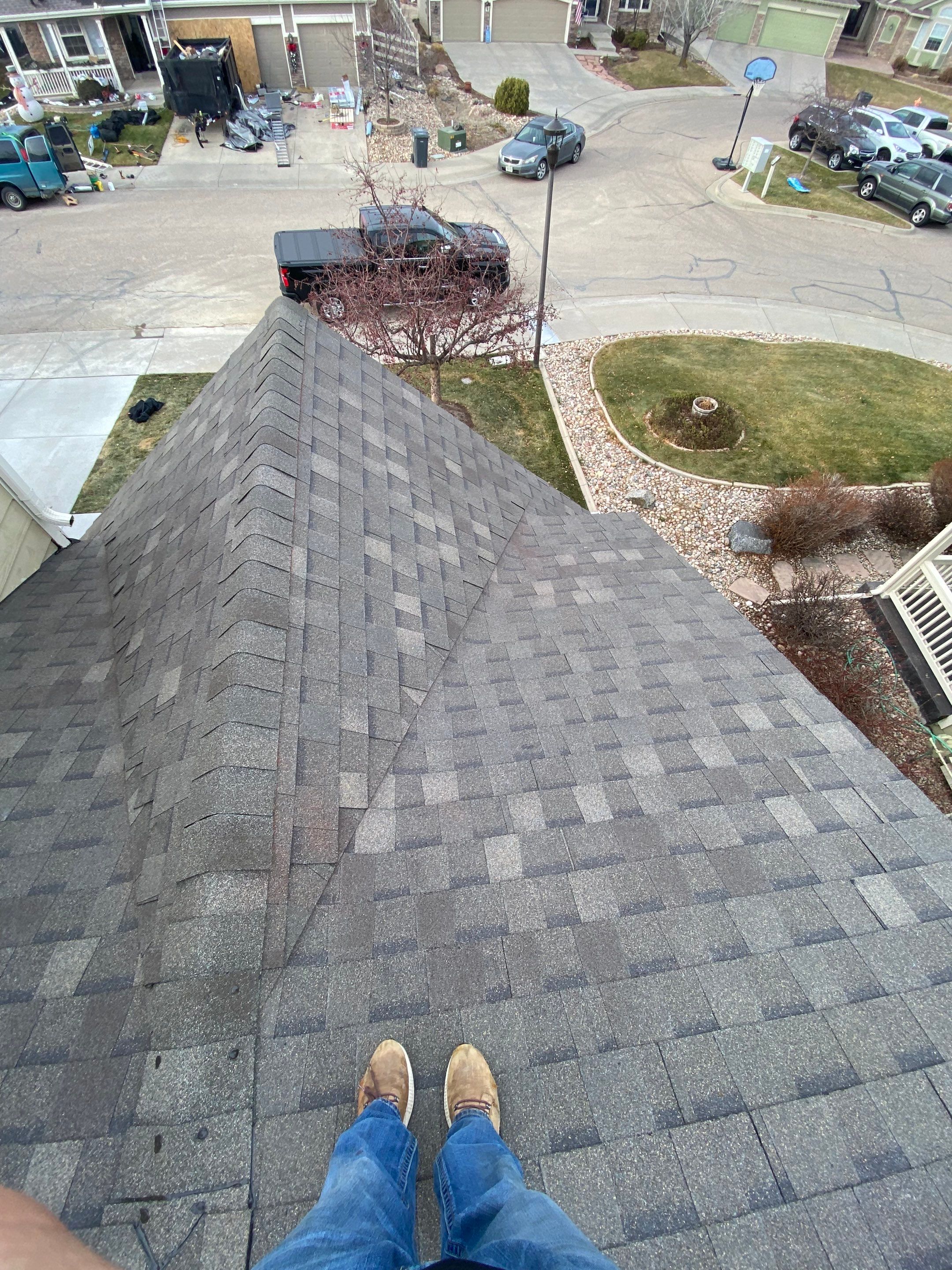 Resdiental Hail Damage Roof Replacement using Atlas Pinnacle Class 4 Impact Resistant "Weathered Wood" color by Black Belt Roofing