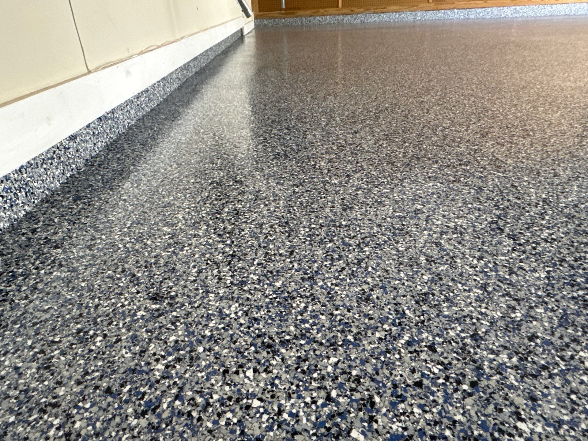 Garage Project by Cross Creek Concrete Coatings in Denim by Cross Creek Concrete Coatings
