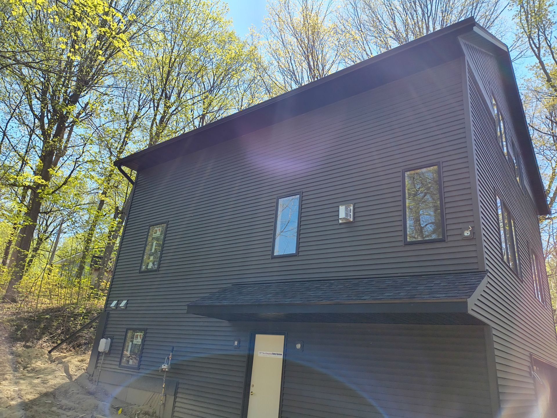 đź–¤ 6" Black Gutter Installation + Leaf Blaster Pro by Next Level Seamless Gutters / Exteriors Inc.
