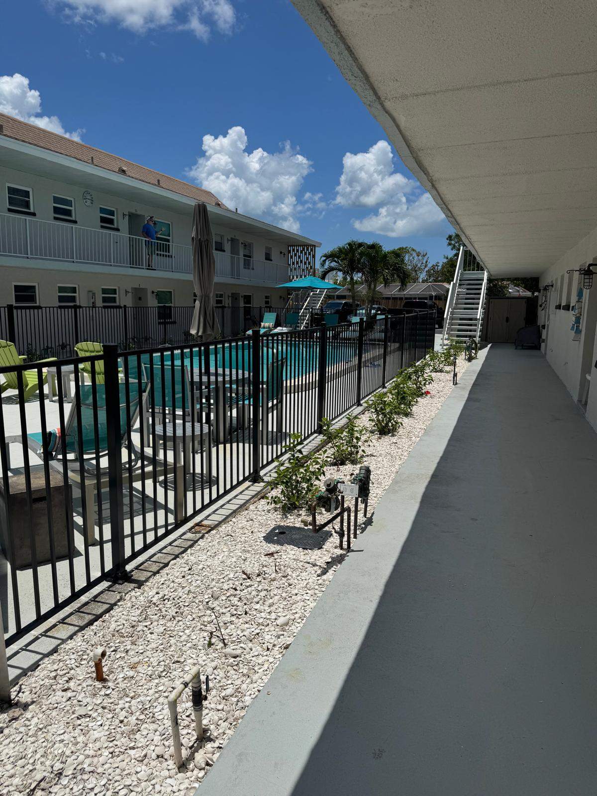 Black Aluminum Pool Fence Replacement in Englewood by True Fence LLC