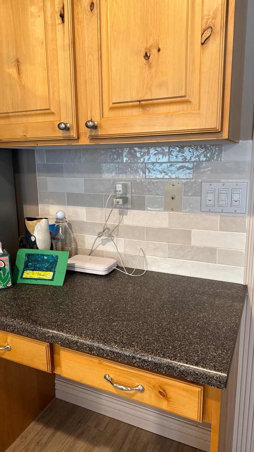 Backsplash Project in Riverton by Rudd Builders LLC