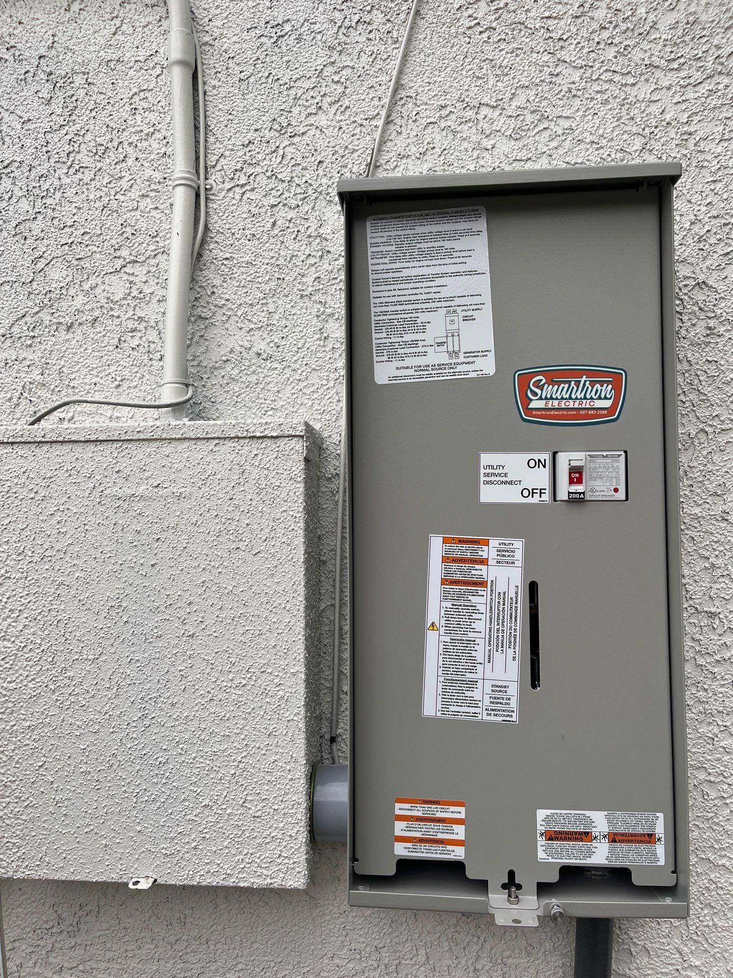 18kW Generac Whole Home Generator and 200A Automatic Transfer Switch by Smartron Electric