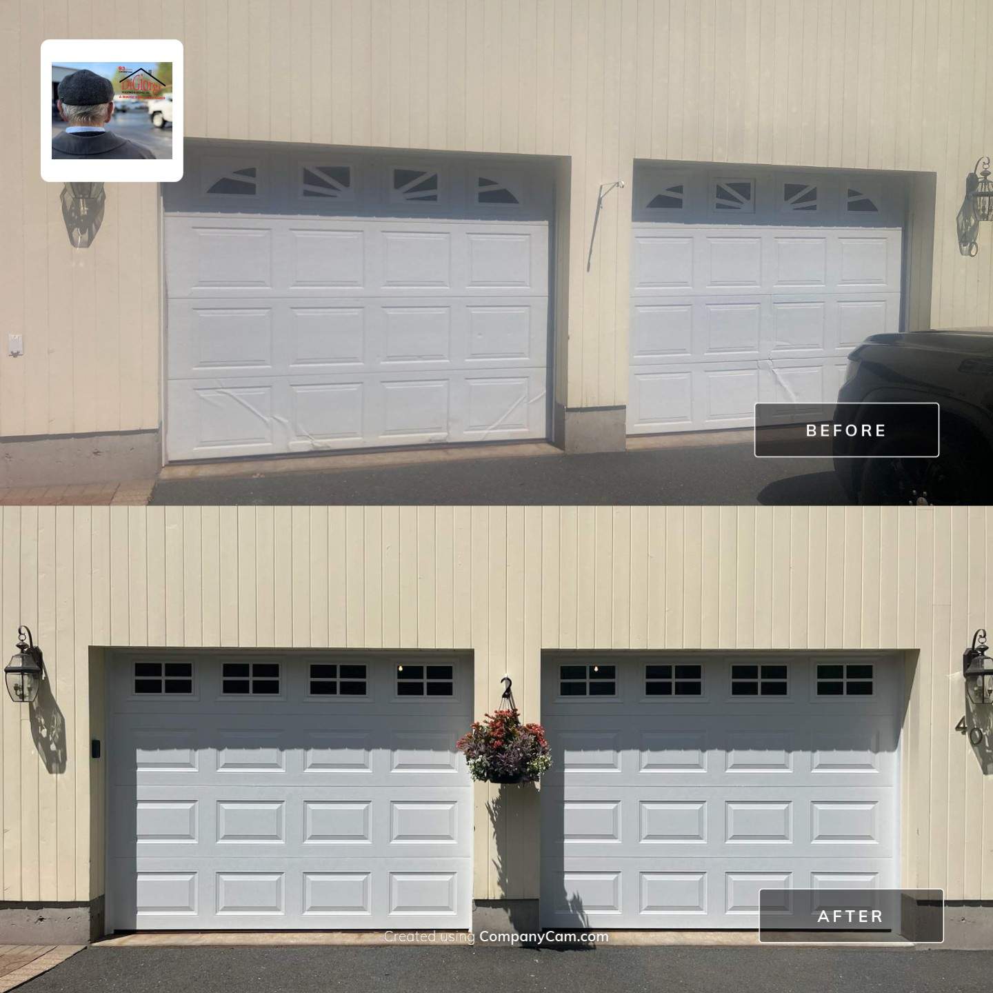 Garage Door Installation using Amarr Lincoln garage door by DiGiorgi Roofing and Siding Inc