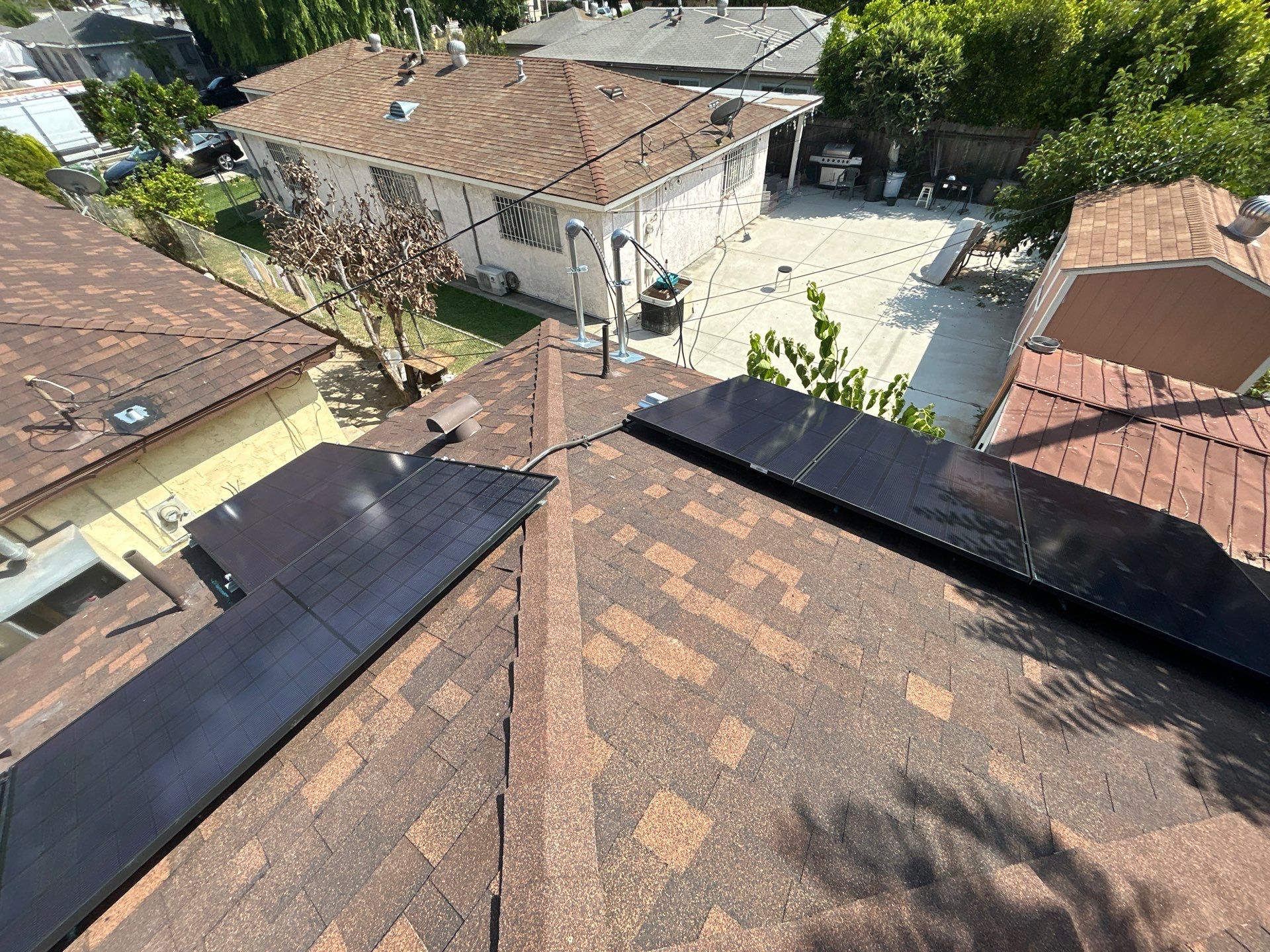 Eight Black Panels Solar Installation in Los Angeles by AWS Solar