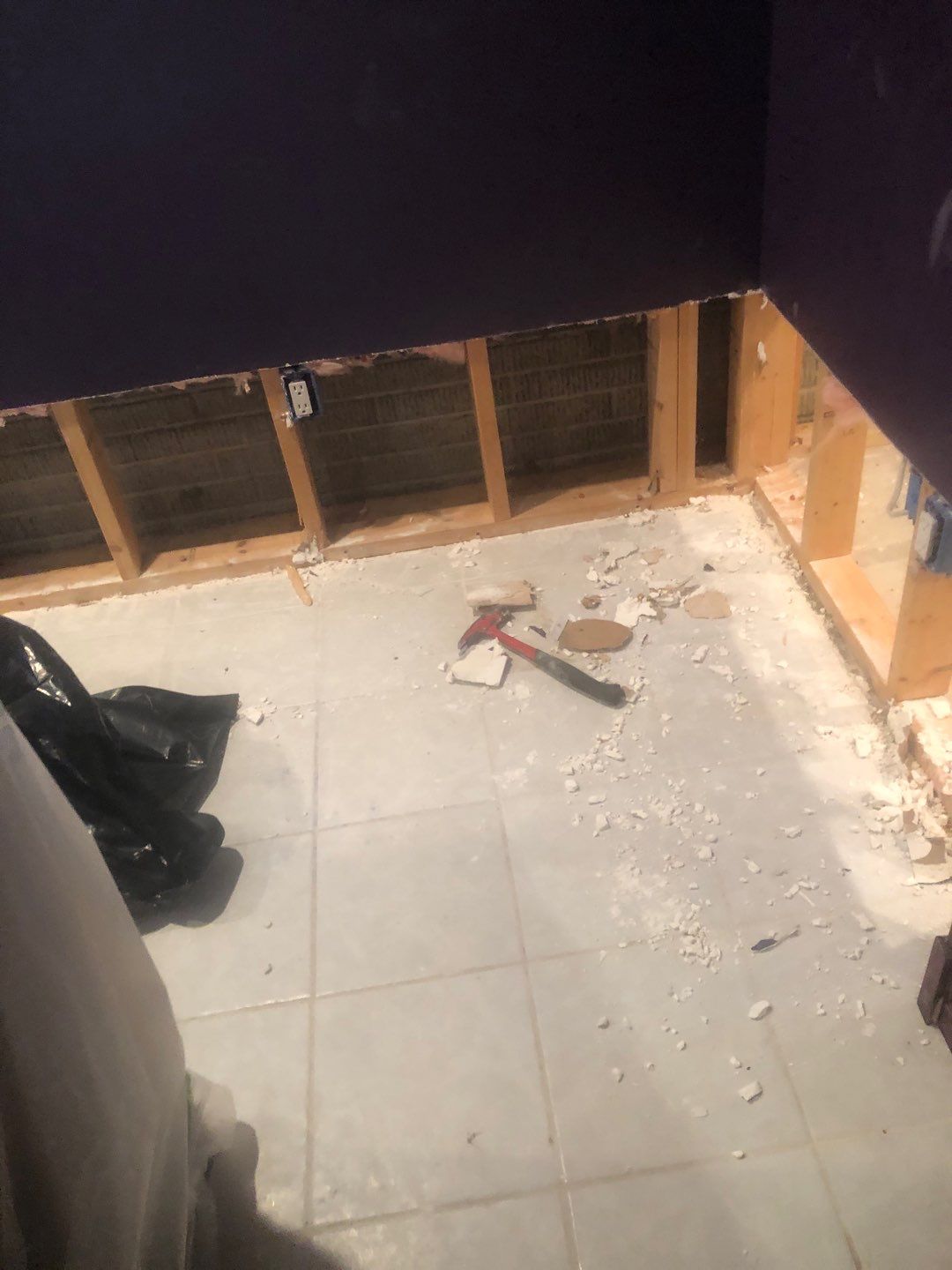 Pipe Burst Emergency Mitigation Demo and Dry Down by Absolute Roofing and Construction