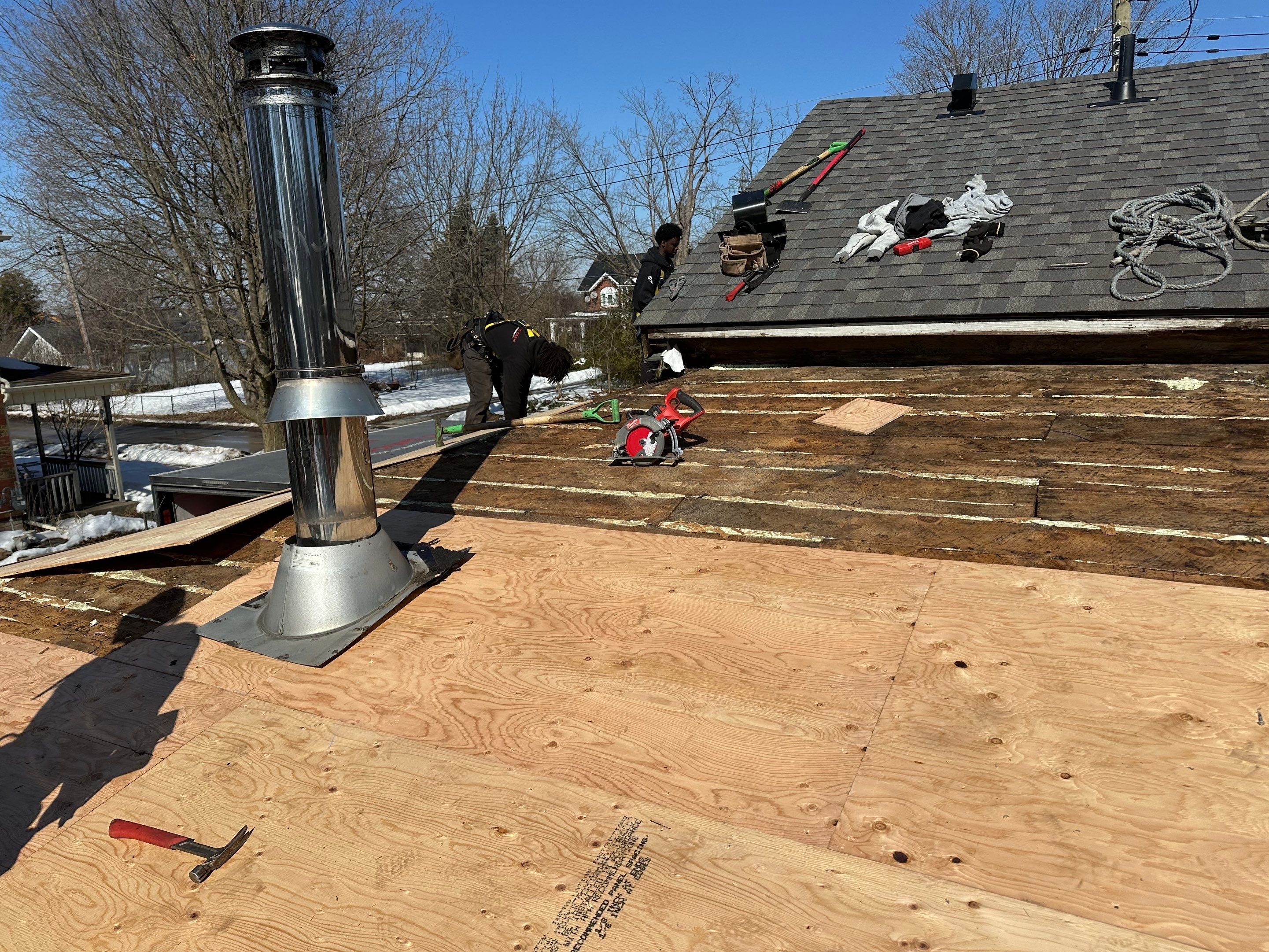 Project in Hamilton by The Roofing Crew