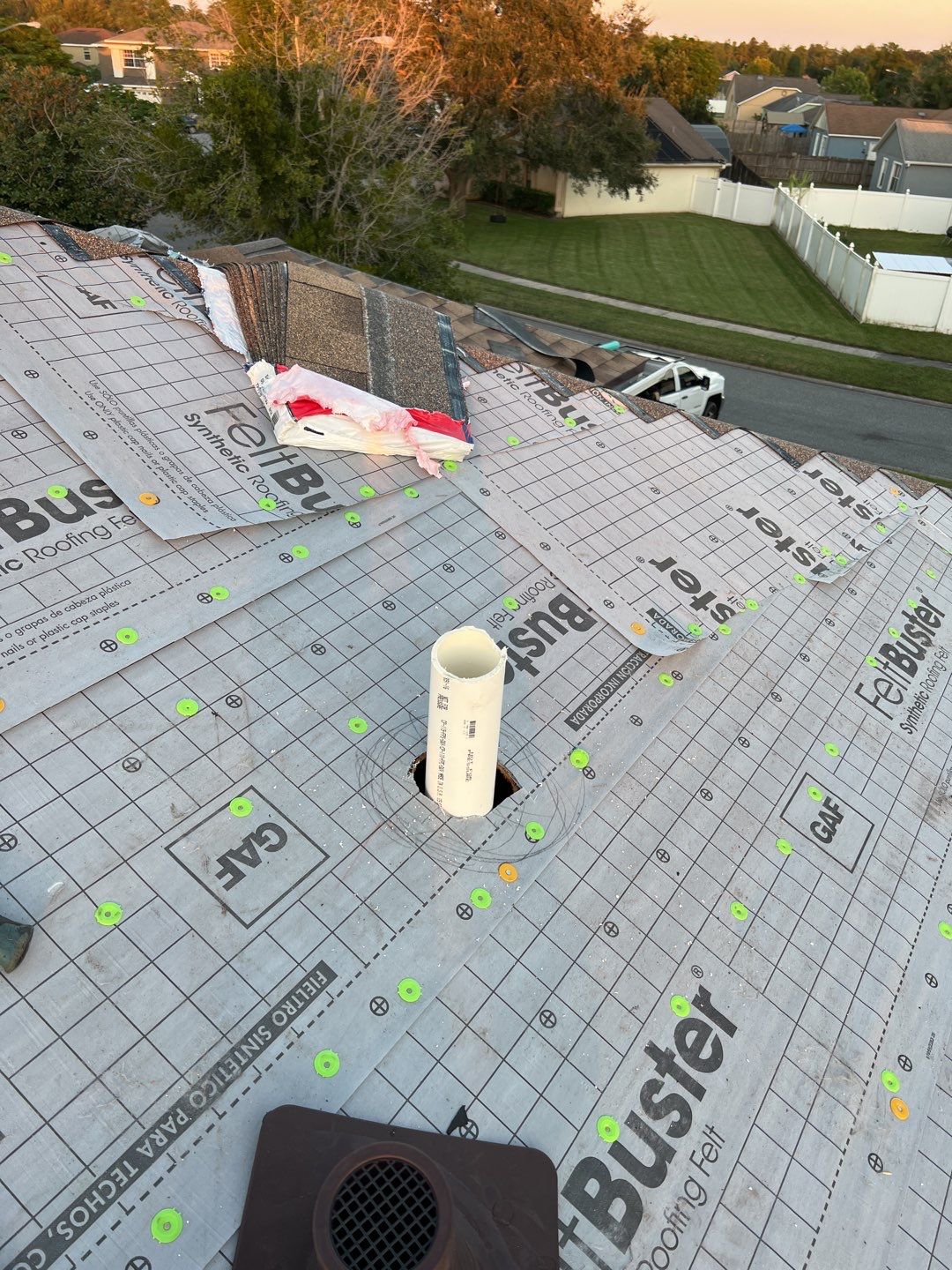 New GAF Timberline HDZ -GOLDEN PLEDGE- Complete Roof Replacement by 1st Class Roofing, Inc.