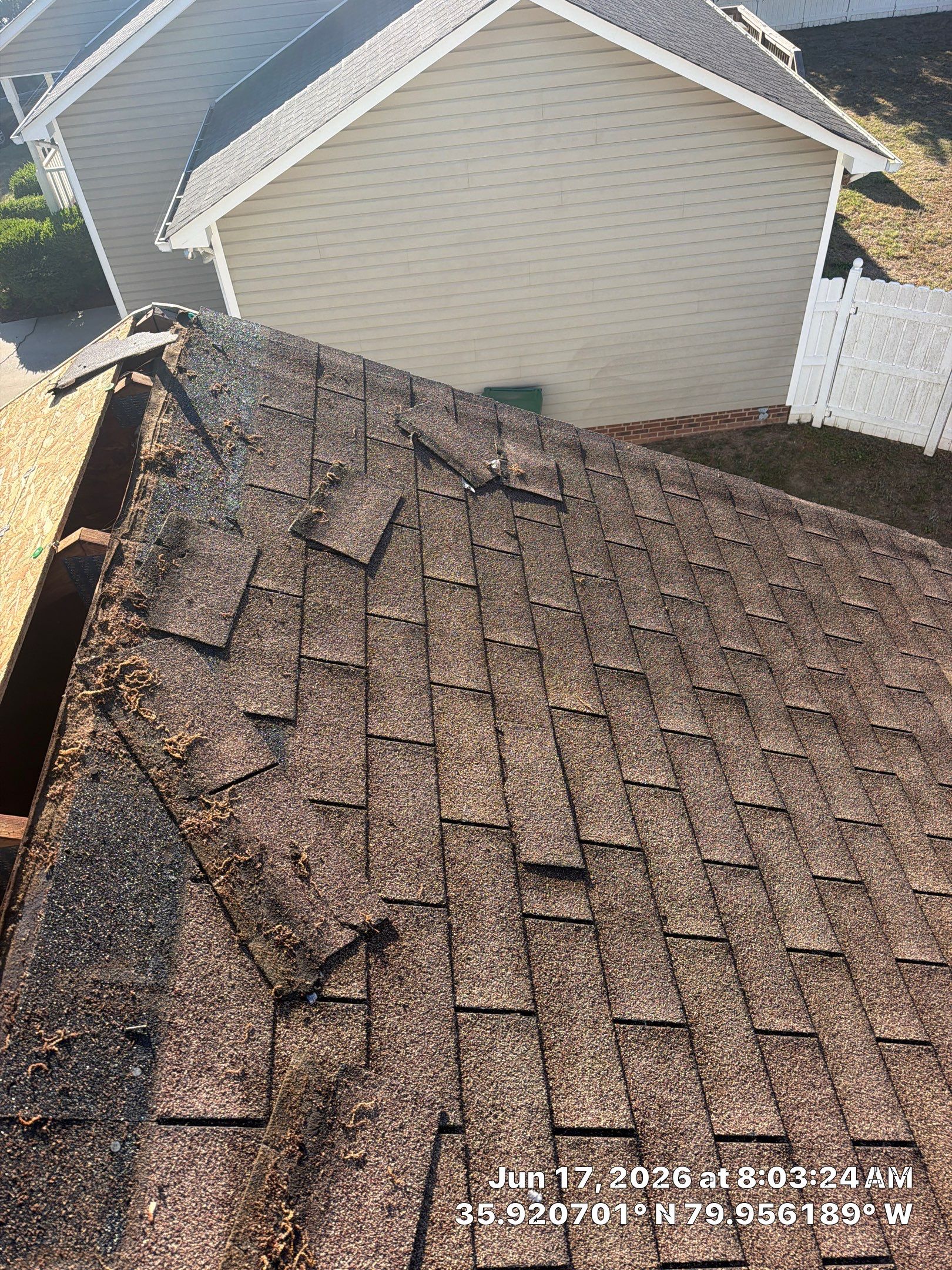 Roof replacement and interior repair by hail and wind damage by Just Brilliant Restoration JBR