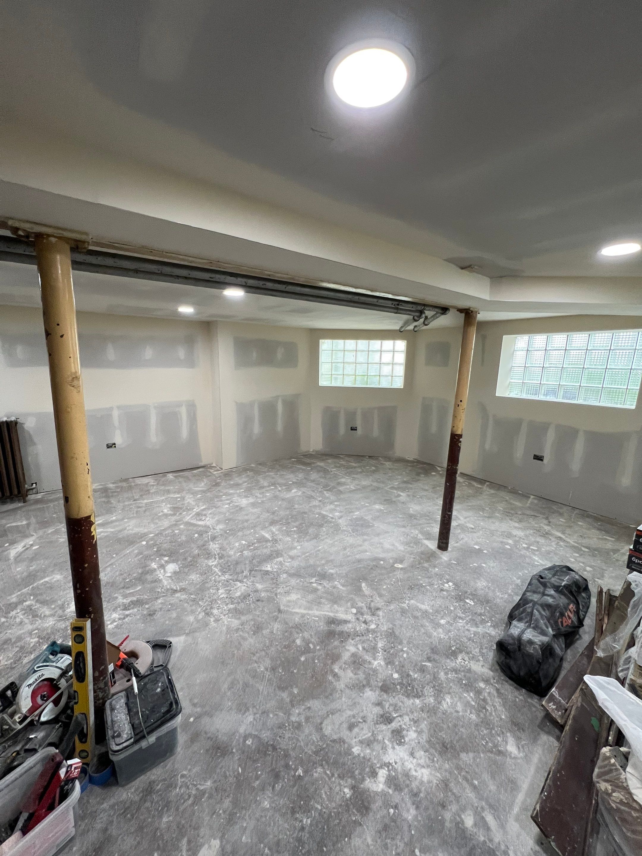 Basement Remodel using Drywall by INQUSE GENERAL CONTRACTOR