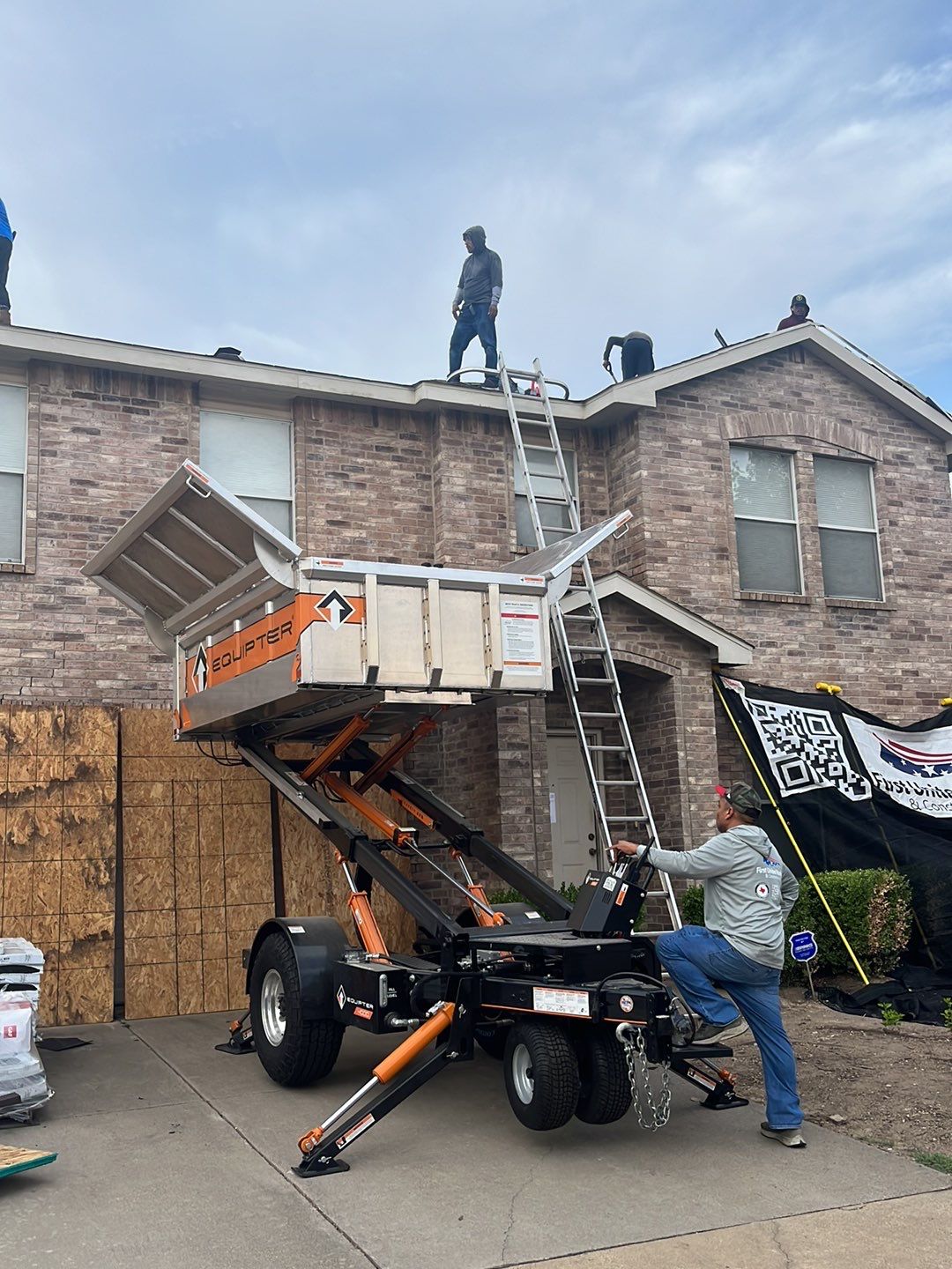 Full Roof Replacement, Chimney Rebuild and Interior Damage Replacement by First United Roofing & Construction