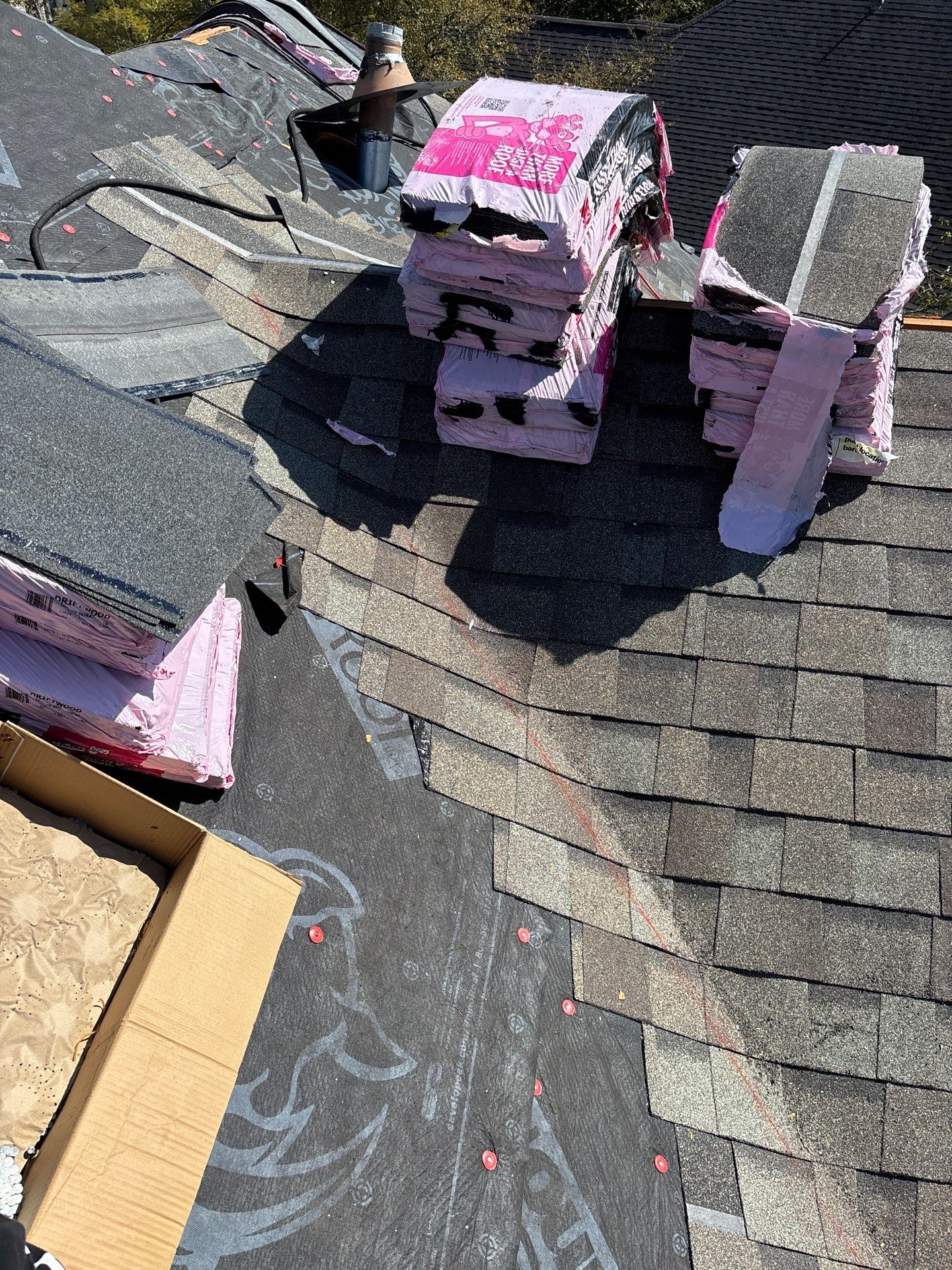 Residential Roofing Installation using Owen's Corning Duration (Lifetime) Shingles by Roof Repair Company