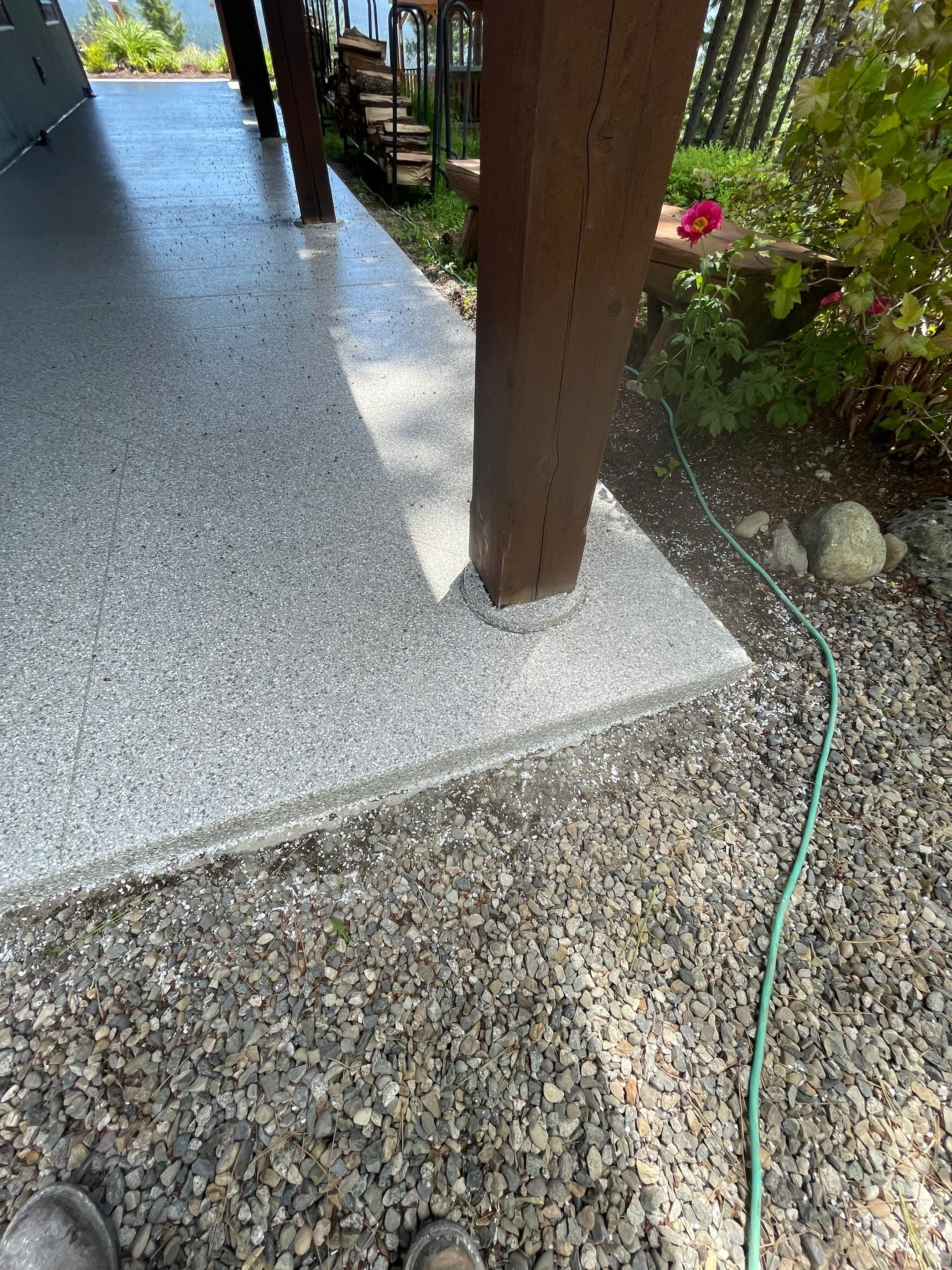 Patio Transformation using Mt Everest by Croc Coatings, LLC