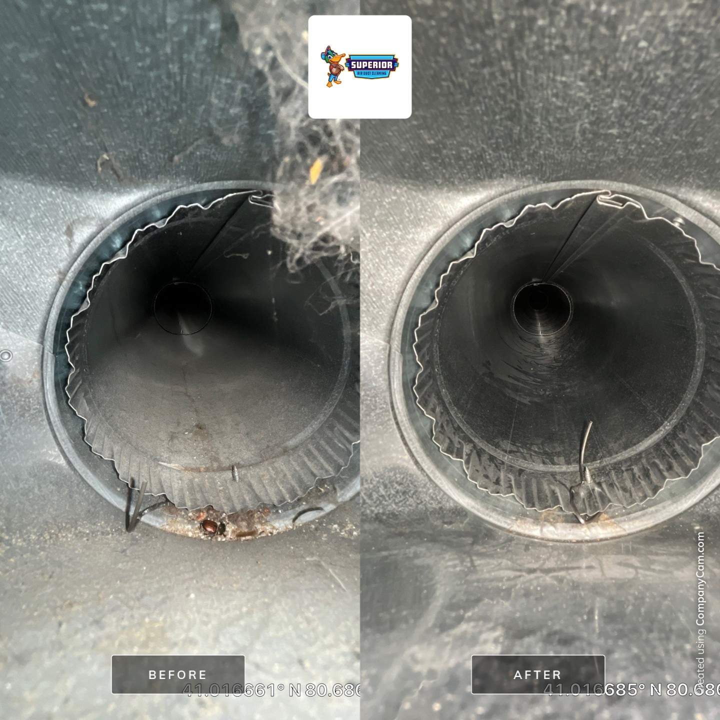 Air Duct Cleaning With a Vacuum Truck in Boardman, OH by Superior Air Duct Cleaning