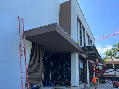 Commercial TPO Roofing Installation for Bal Harbour Porte Cochere
