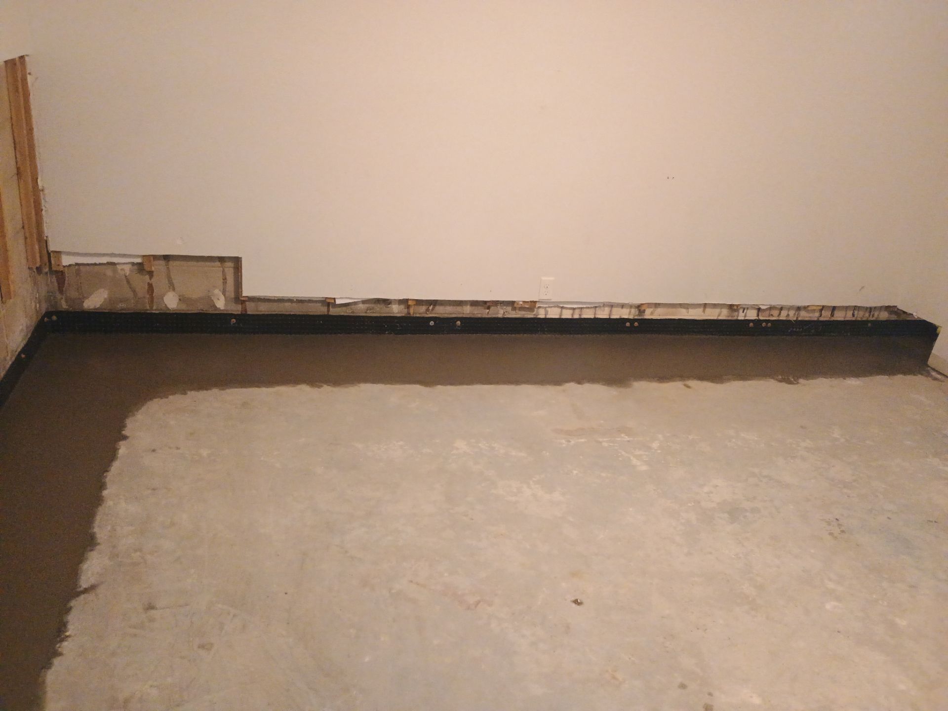 Drain tile for Kael in New Brighton by Waterproofing Northeast