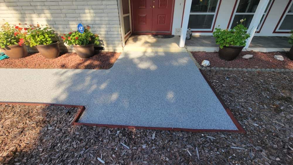 Modern Walkway in Poseidon Vuba Stone  by Concrete Coating Experts Inc.