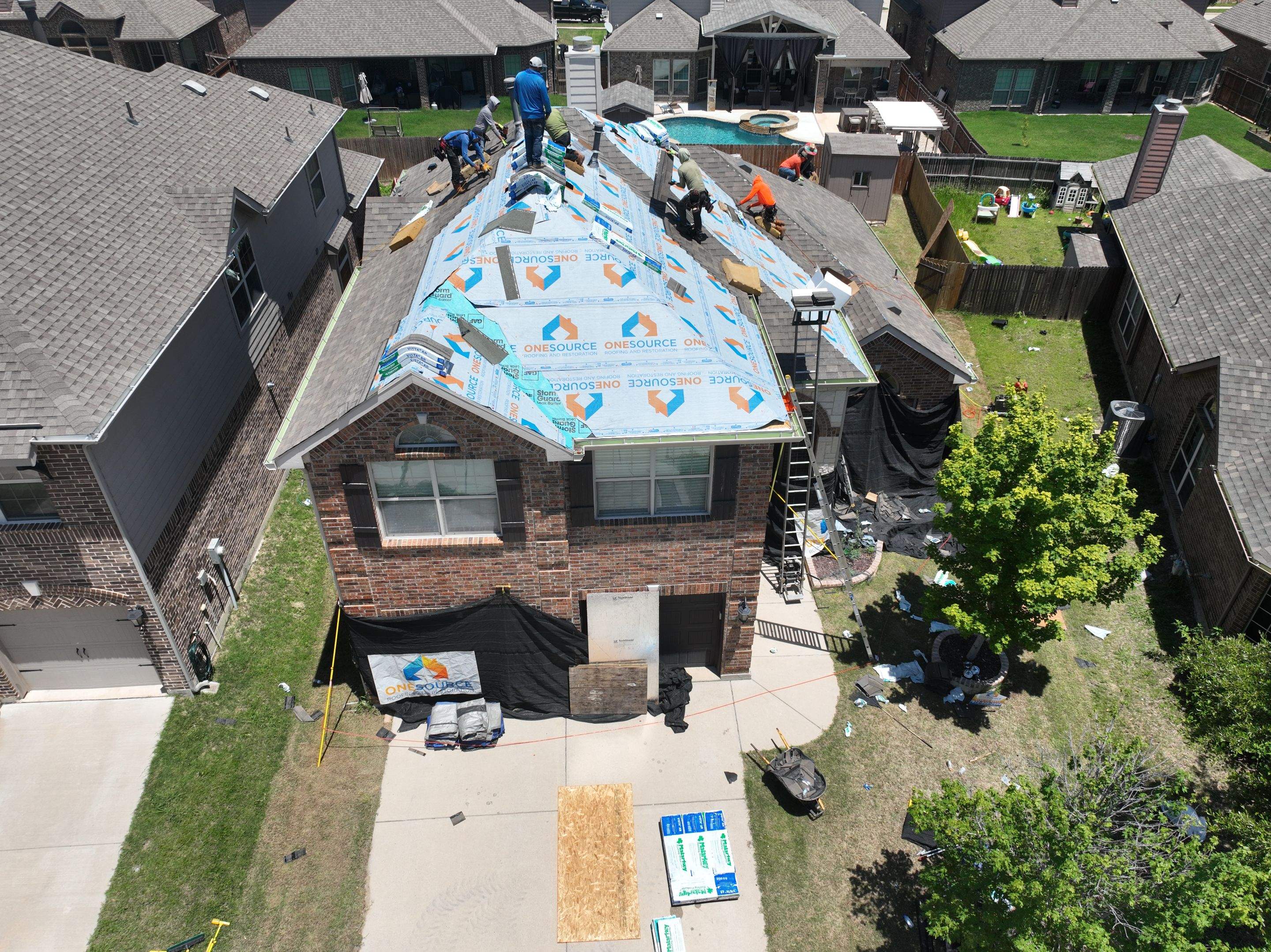 Residential Roofing Installation using Malarkey Vista Weathered Wood Plus by OneSource Roofing and Restoration