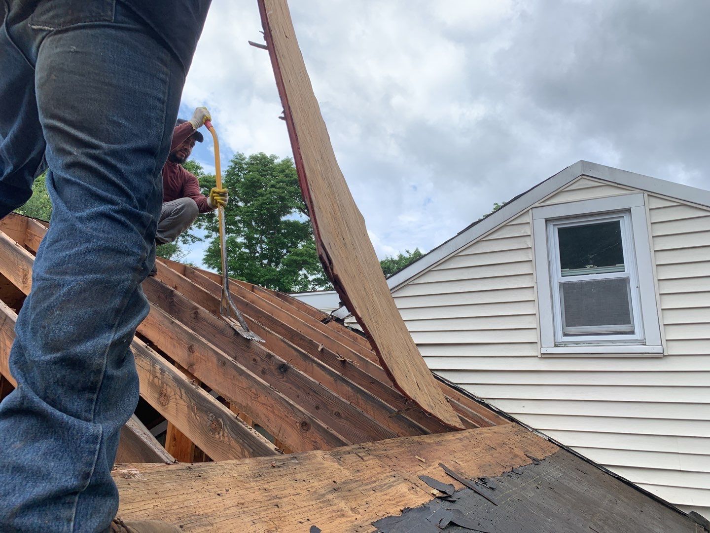Residential Roofing Installation using Owens Corning Duration Driftwood by A Plus Exterior