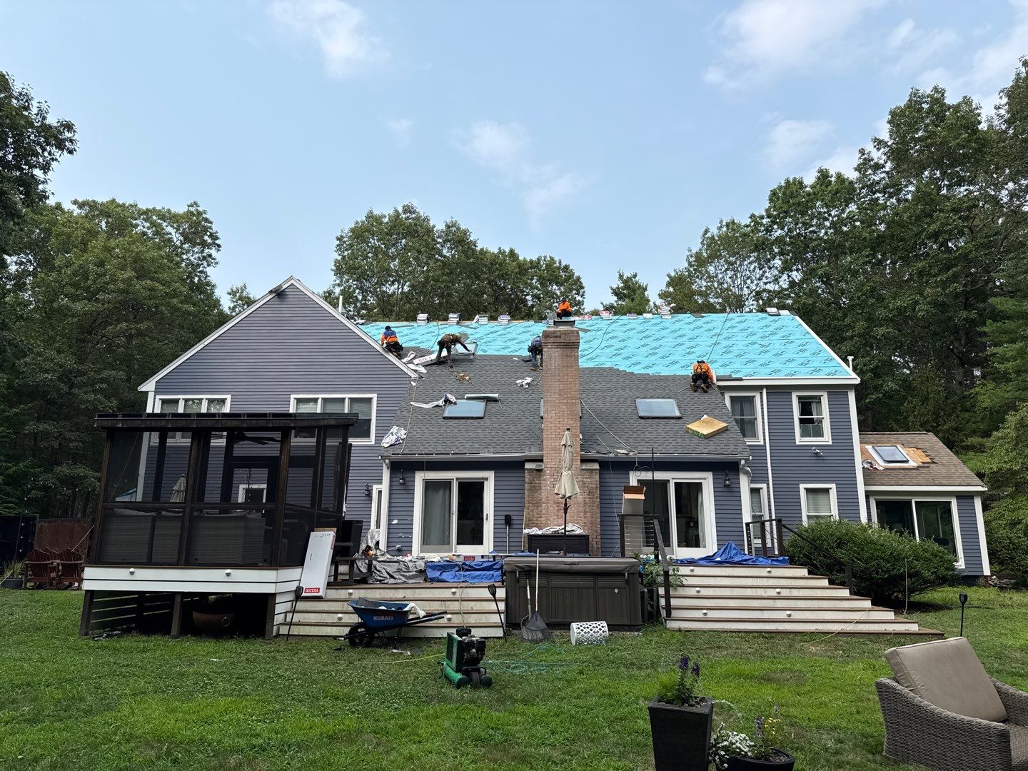 Solar-Ready Roof Replacement with GAF Pewter Gray Shingles & VELUX Skylights by Sensible Home Solutions