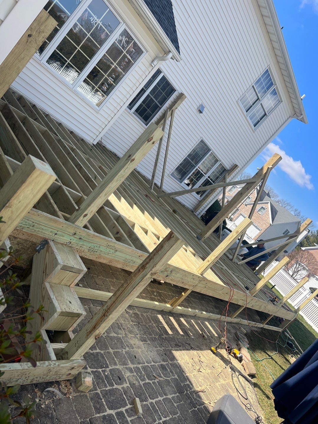 New deck With Porch  by deck guardian