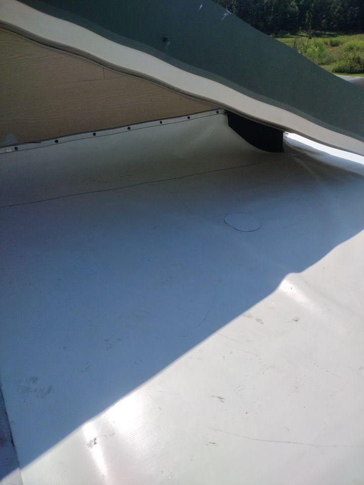 Residential Flat Roof Replacment: IB PVC by Hostetler Roofing