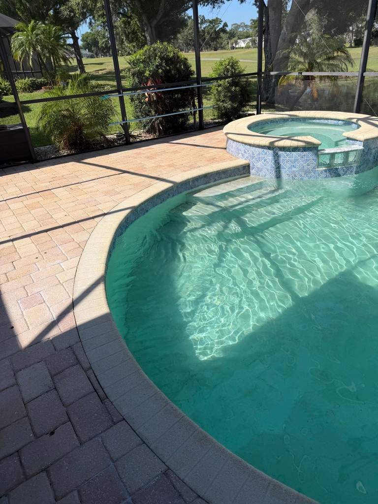 Professional Paver Sealing and Restoration for La Paloma Sun City Center Pool Deck by Supreme Paver Experts