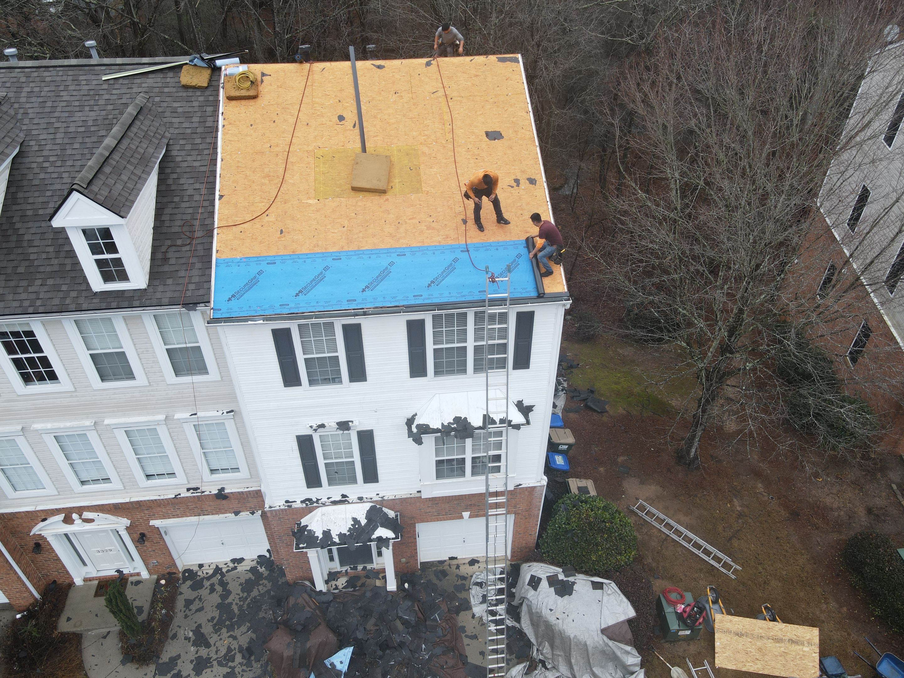 Residential Roofing Installation using Owens Corning by Inspector Roofing and Restoration