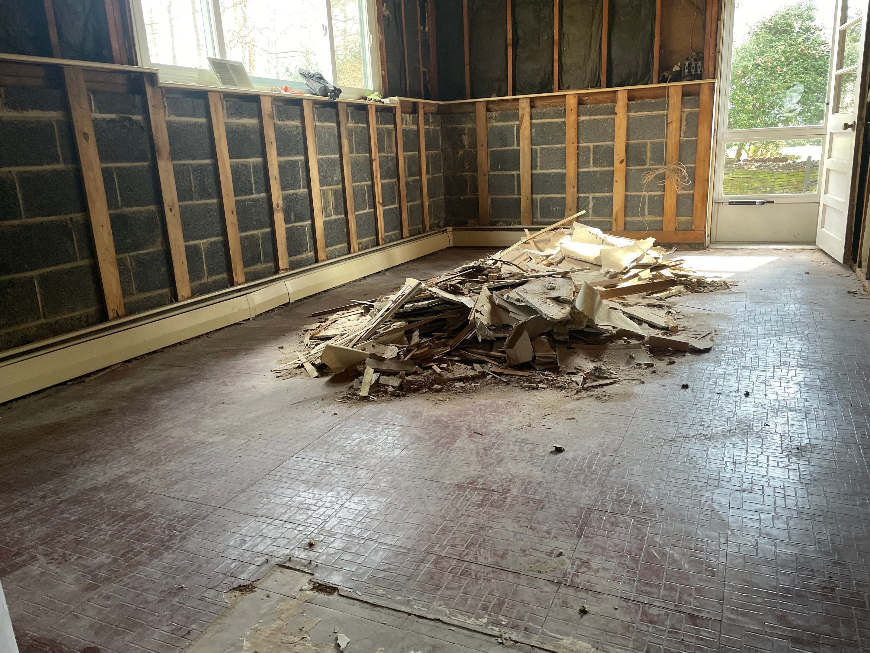 Basement Remodel using Wood by Home Concepts Construction