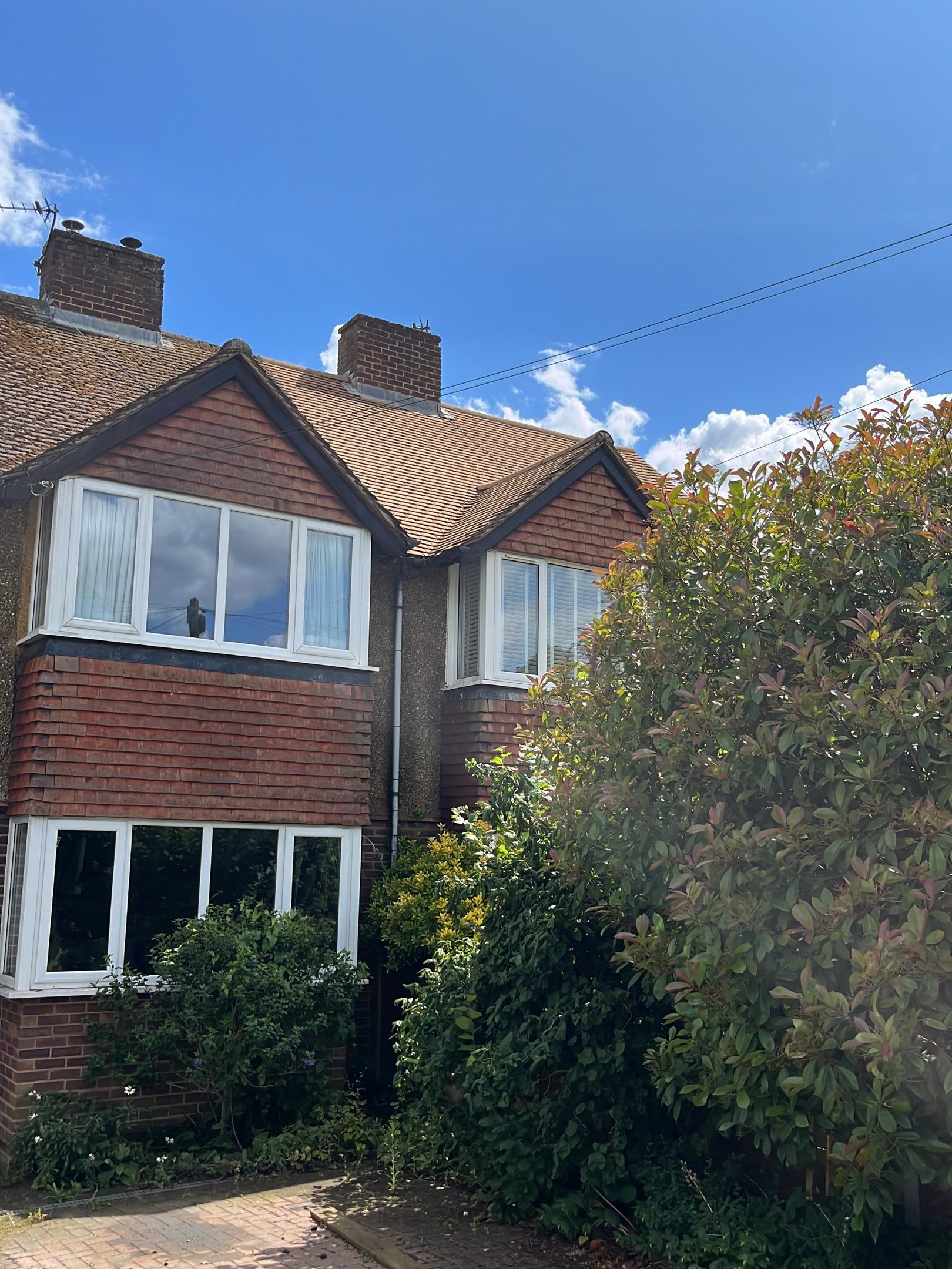Roof Clean  - Moss Removal - Gutter Clean using Honda 15lpm Low Pressure Washing Machine by Ges Exterior Cleaning ltd